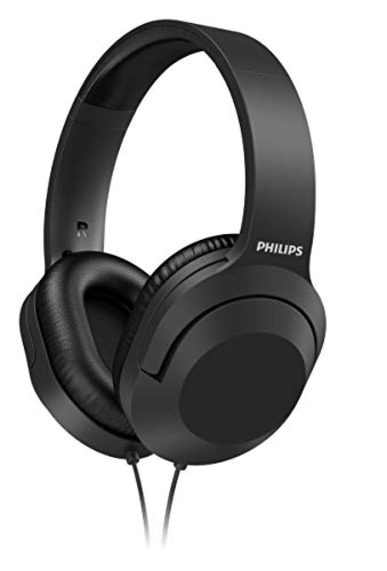 PHILIPS AUDIO Philips H2005BK/00 Over Ear Stereo Headphones with 2m Cable (40mm Neodym