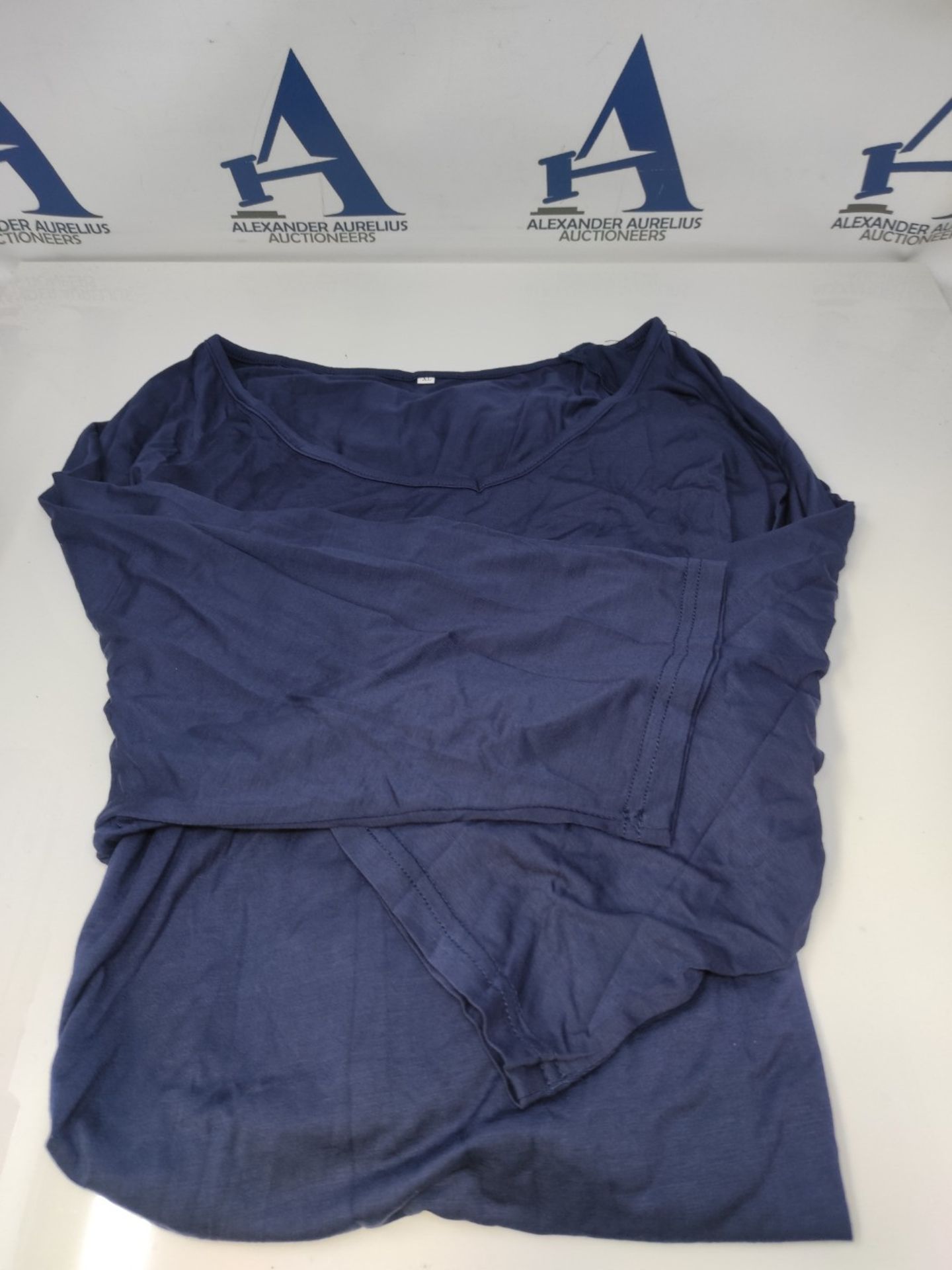 Blue XL oversized nightdress ladies sleep shirt cotton sleep shirt women's nightwear