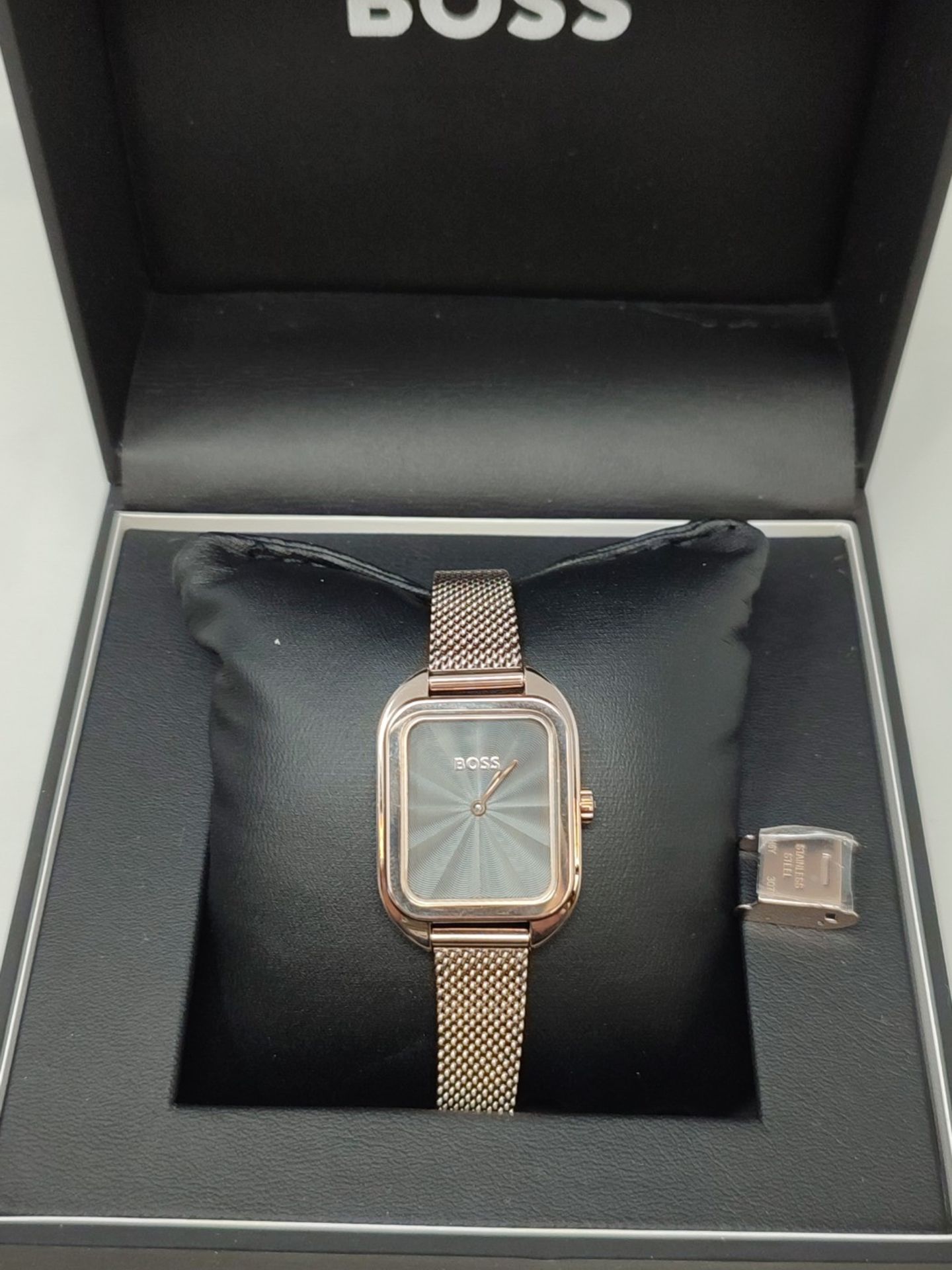 RRP £279.00 BOSS Analog quartz watch for women with rose gold stainless steel bracelet - 1502683 - Image 2 of 3