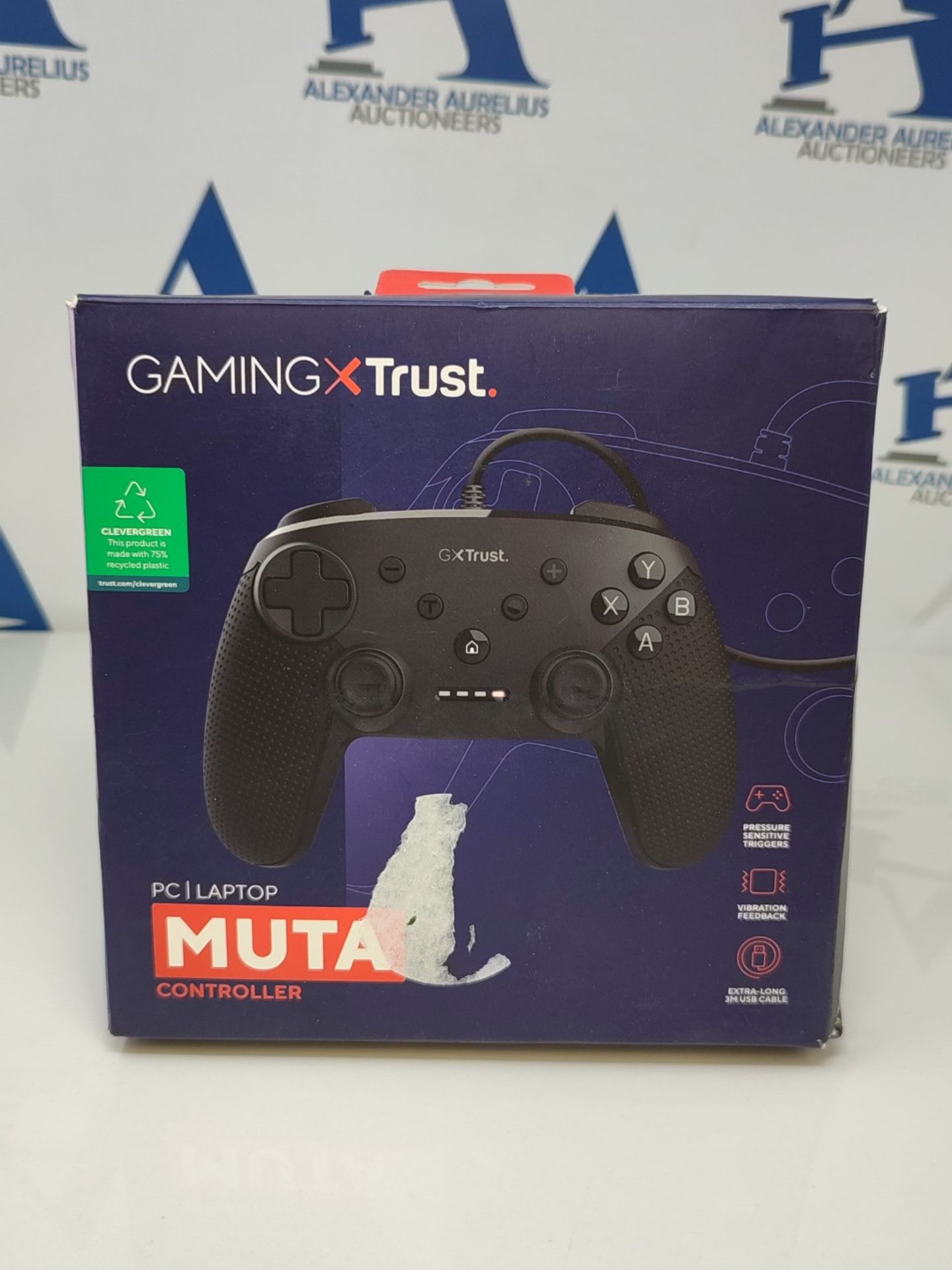 Trust Gaming GXT 541 Muta PC Controller Wired, 75% Recycled Materials, 3m USB Cable, 1 - Image 2 of 3