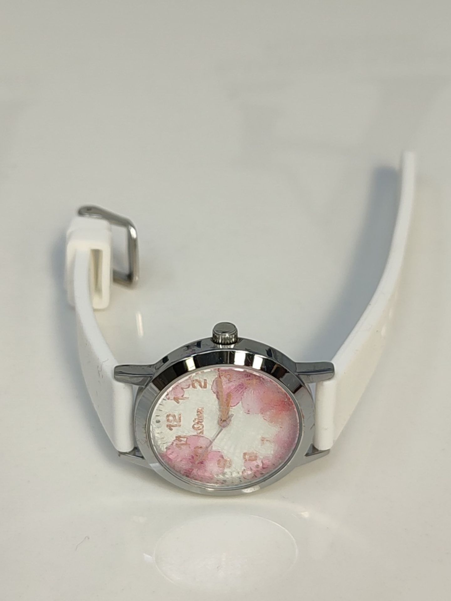 Oliver girls' analog quartz watch with silicone strap SO-4076-PQ. - Image 3 of 3