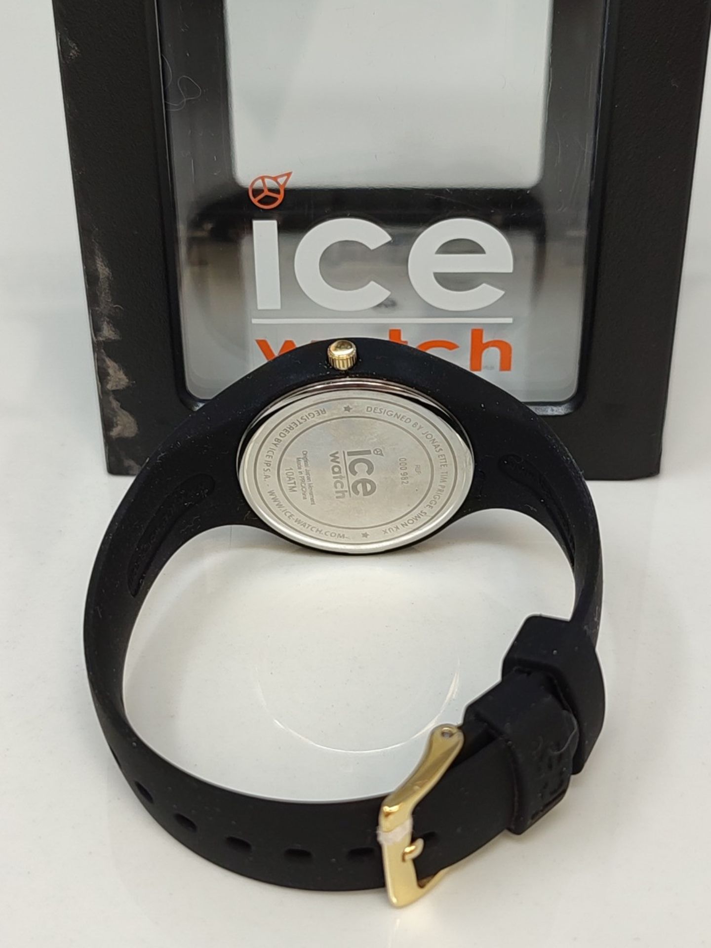 RRP £89.00 ICE-WATCH - Ice Glam Black - Black Watch for Women with Silicone Strap - 000982 (Small - Bild 3 aus 3