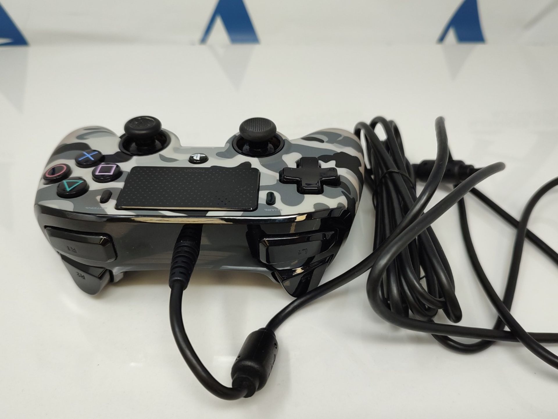 Nacon Oficial PS4 Wired Compact Controller - Grey Camo - Image 3 of 3