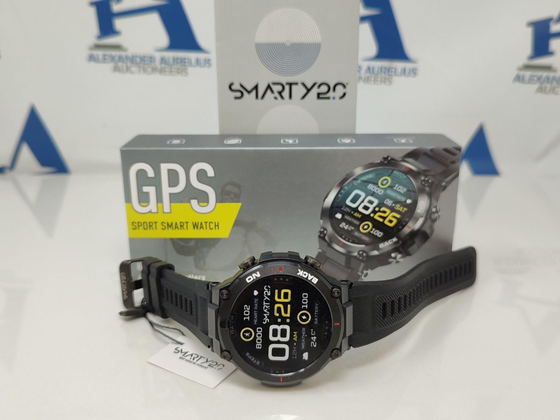 RRP £138.00 SMARTY2.0 - Smartwatch SW059A - Black Color - Optimized GPS, High Efficiency Battery, - Image 2 of 3