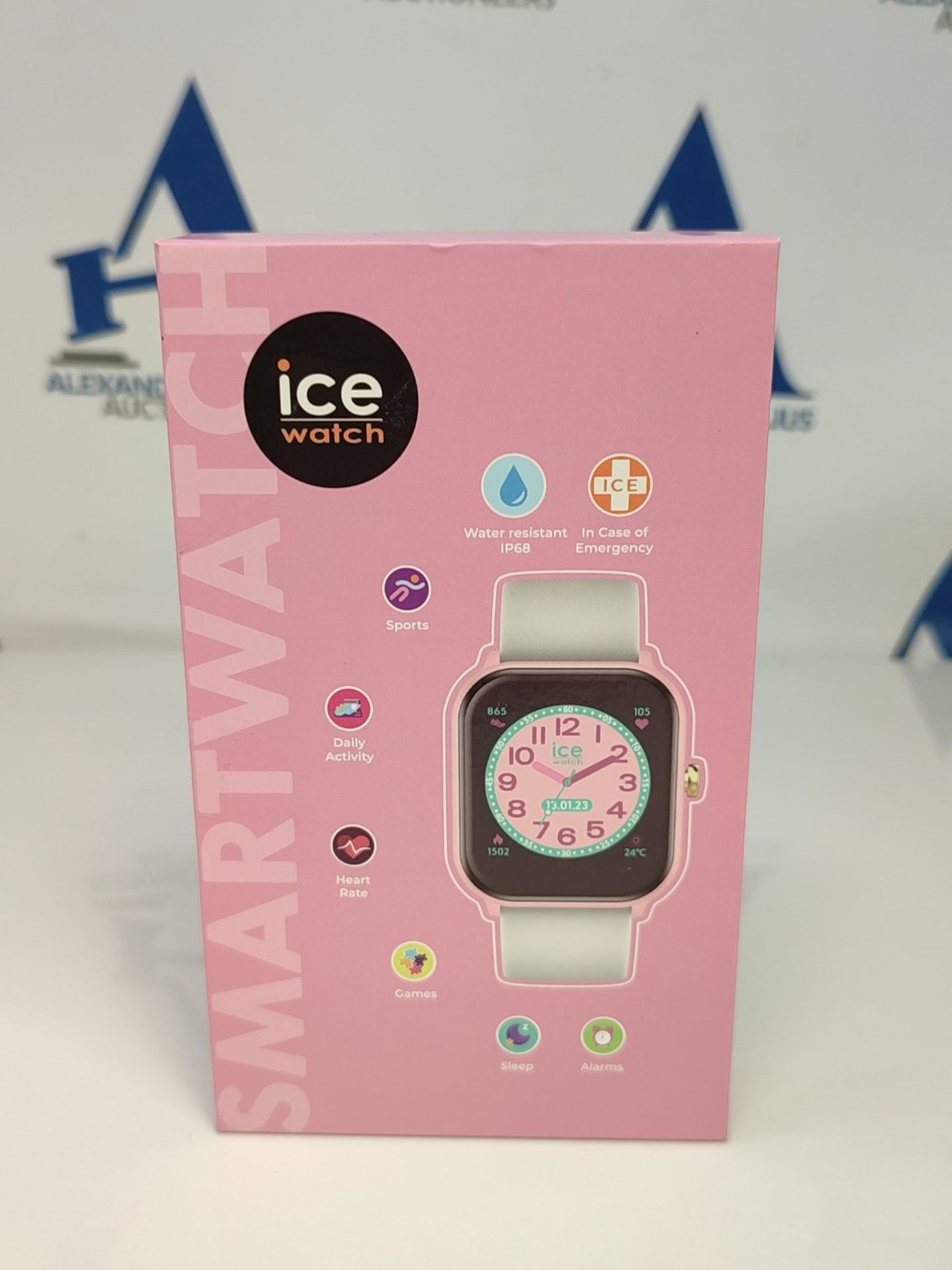 RRP £57.00 ICE-WATCH - Ice Smart Pink White - Connected Watch Pink for Girls with Silicone Strap - Image 2 of 3