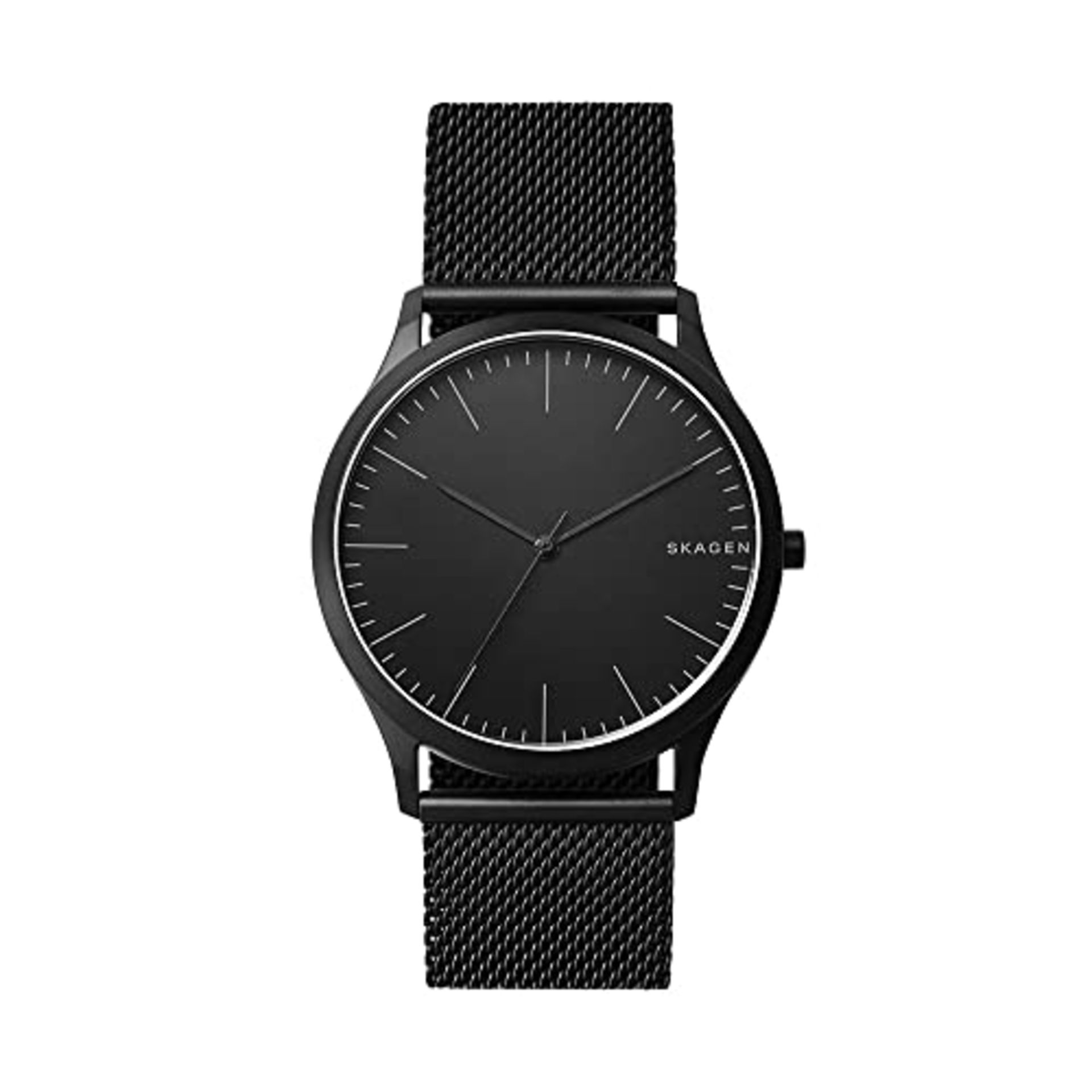 RRP £94.00 Skagen men's watch Jorn, three-hand movement, 41mm Midnight stainless steel case with