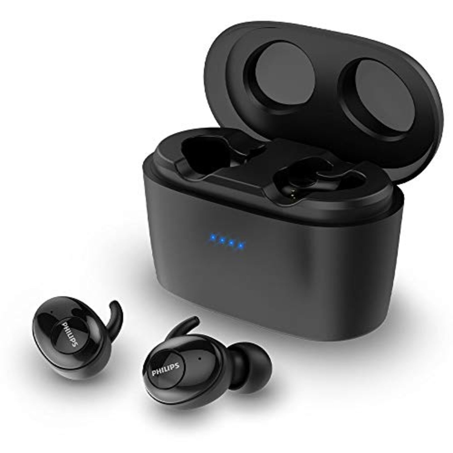 RRP £106.00 Philips In Ear Headphones SHB2515BK/10 Headphones In Ear (Bluetooth, Integrated Microp