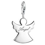 Thomas Sabo Women Charm Pendant Guardian Angel Charm Club 925 Sterling Silver 0871-001