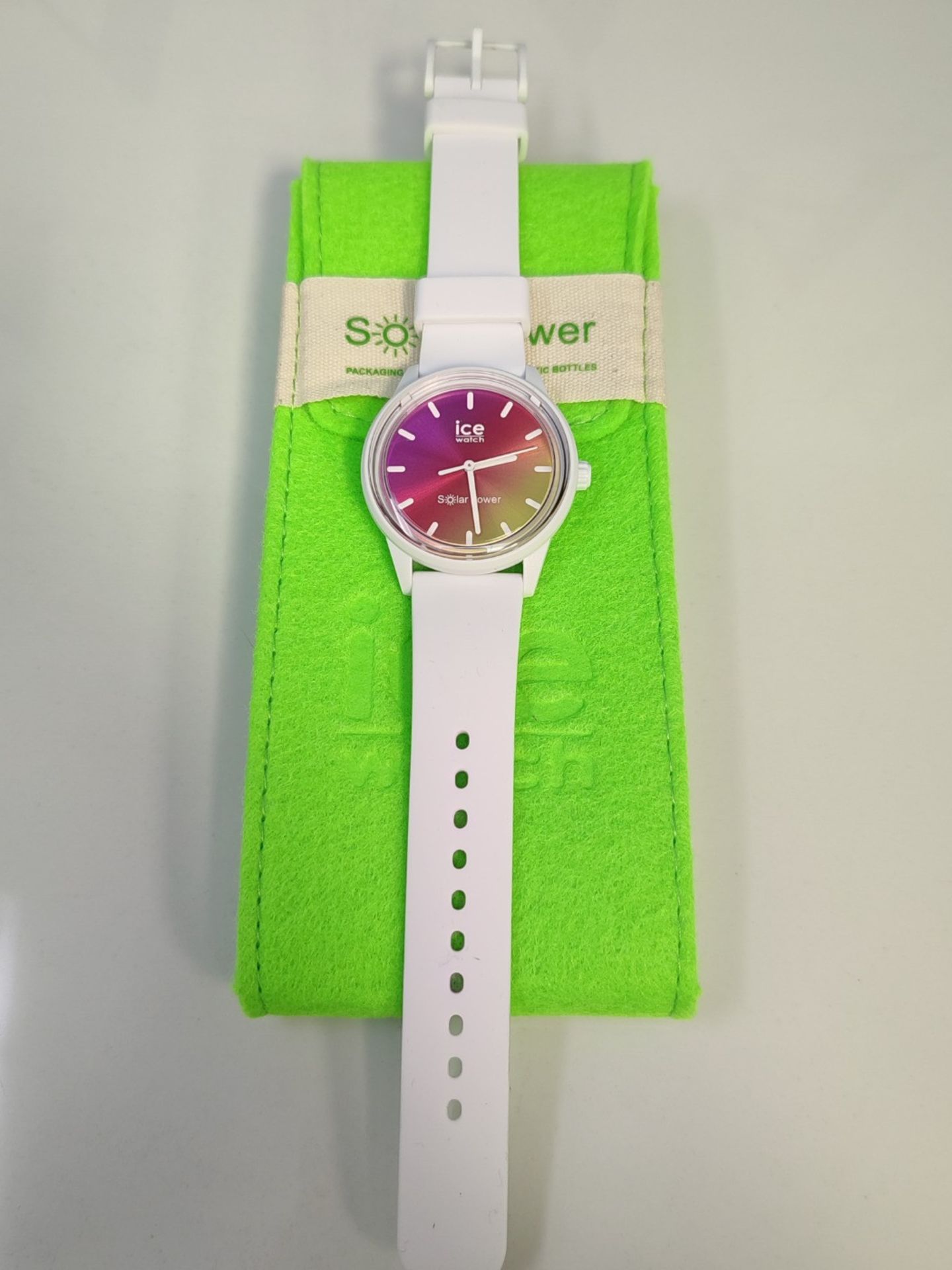 RRP £63.00 Ice-Watch - ICE solar power Sunset California - White women's watch with silicone stra - Bild 3 aus 3
