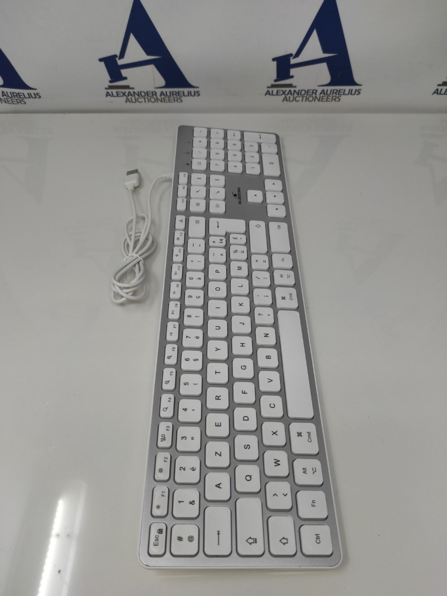 Bluestork French AZERTY Wired Keyboard for Mac - Concave and Silent Keys, 13 Multimedi - Image 3 of 3