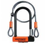 RRP £59.00 Kryptonite Bike U-Lock Evolution Mini-7 W/ Flex - with Double Loop Flex Cable, Securit