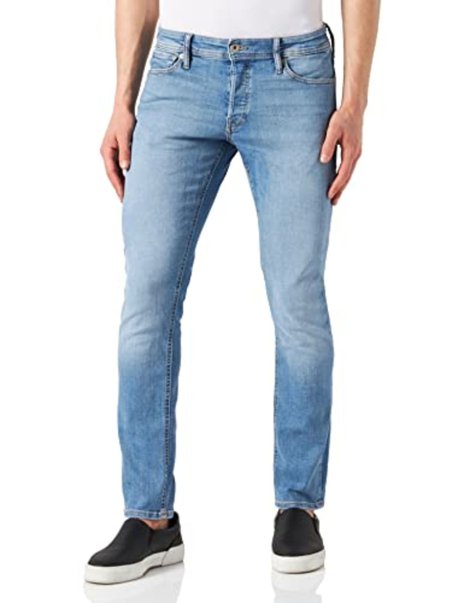 JACK & JONES Men's Slim Fit Jeans Glenn Original SBD 805, Denim Blue, 32W x 32L