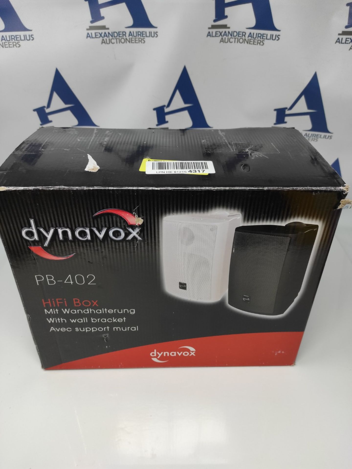 Dynavox PB402 HiFi Box with black wall mount / Pair