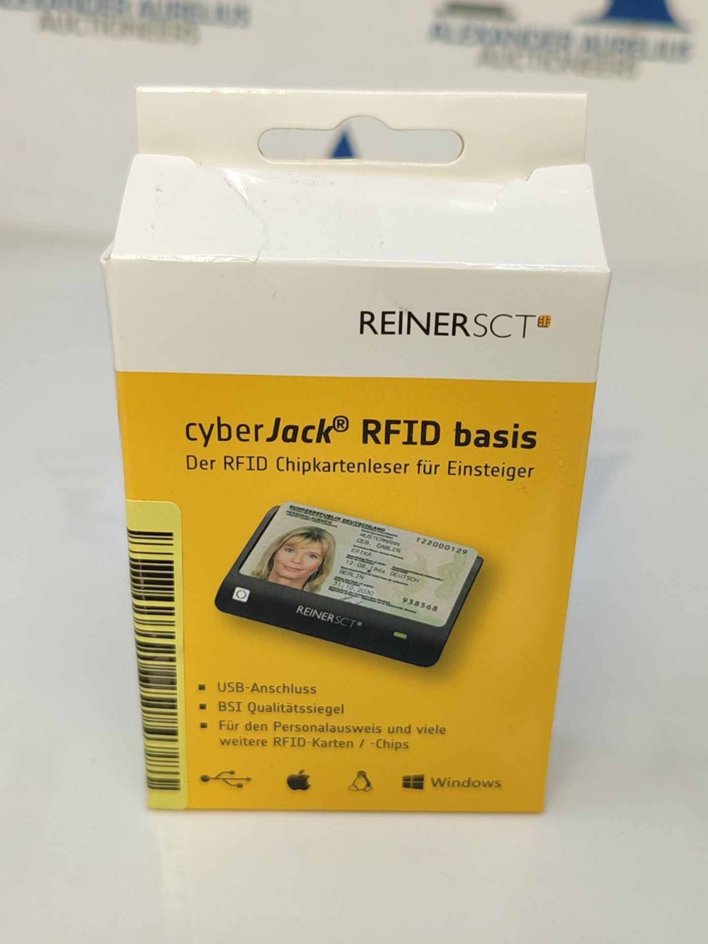 REINER SCT cyberJack RFID chip card reader basic | For the new identity card (nPA) Bla - Image 2 of 3