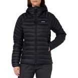 RRP £227.00 Patagonia 84712-BLK W's Down Sweater Hoody Jacket Women's Black S.