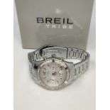 RRP £100.00 [CRACKED] Breil women's watch model C'EST CHIC with steel bracelet, QUARTZ CHRONO move