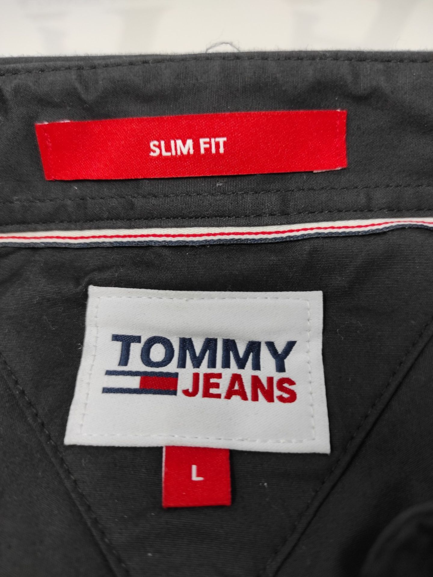 RRP £50.00 Tommy Jeans Men's Shirt TJM Original Long Sleeve, Black (Tommy Black), L - Image 3 of 3