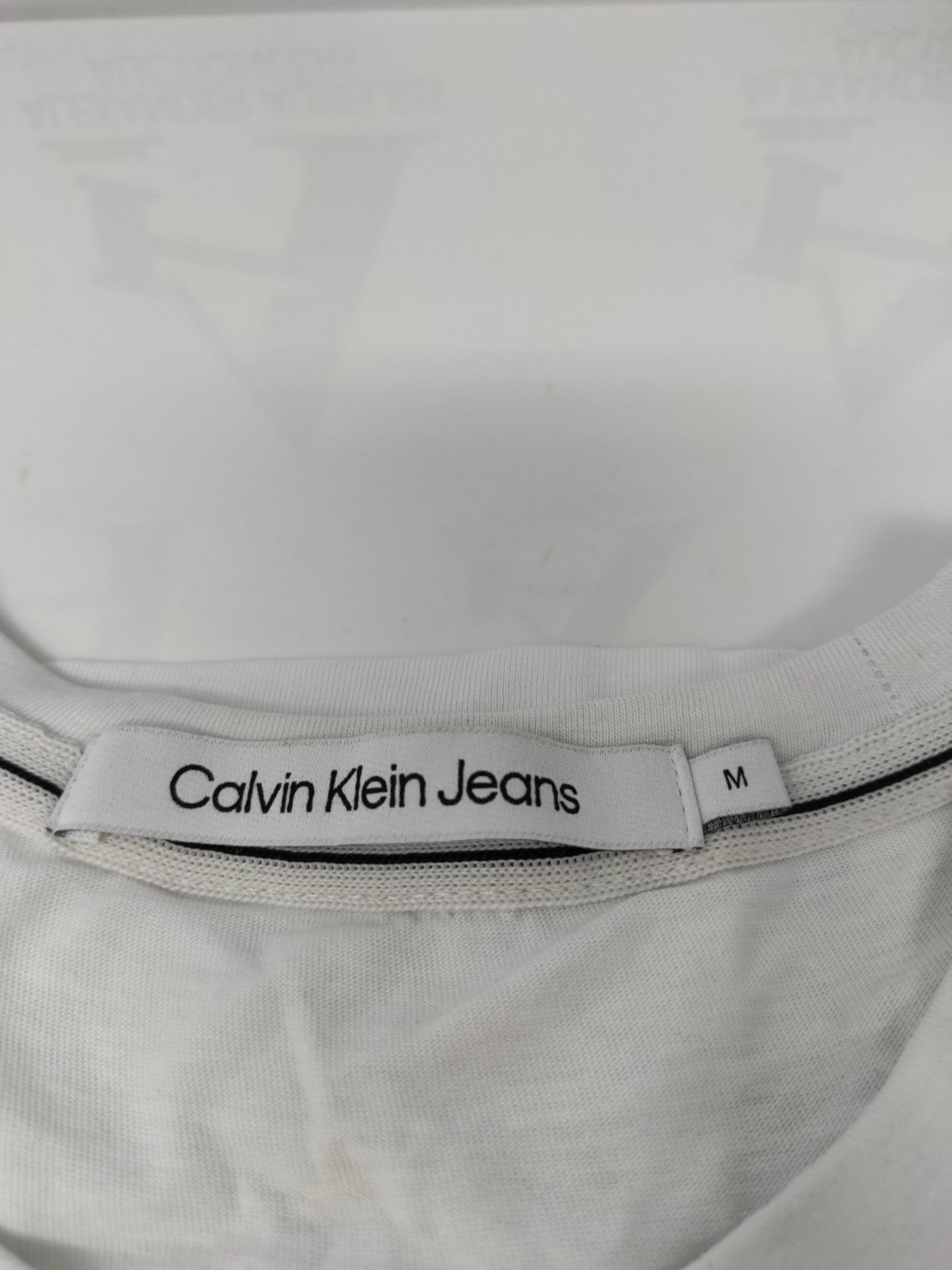 Calvin Klein Jeans Men's CK ESSENTIAL SLIM TEE, Bright White, M - Image 3 of 3