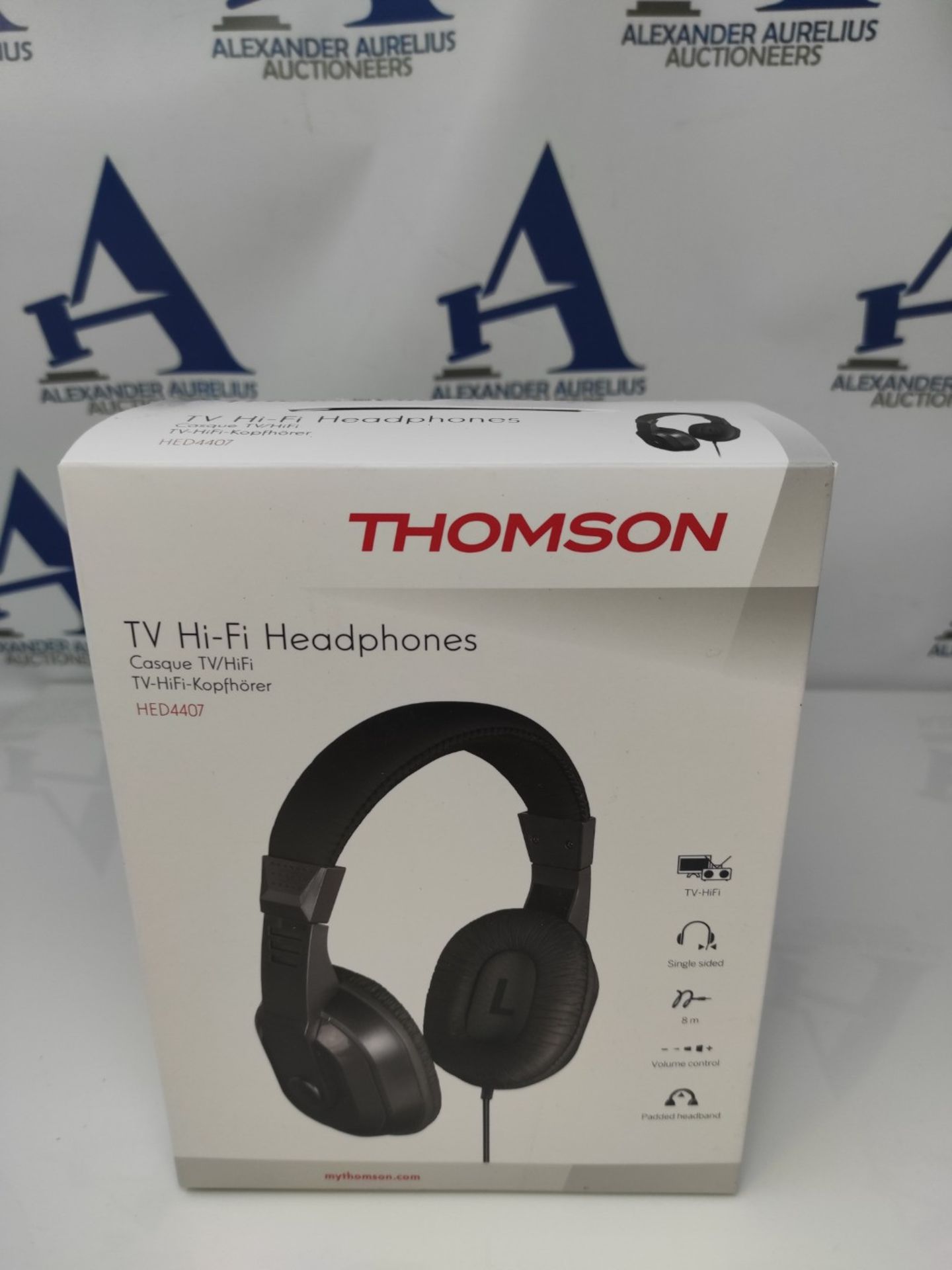 Thomson TV headphones with long cable (Over-Ear, 8m cable length, for watching TV and - Image 2 of 3