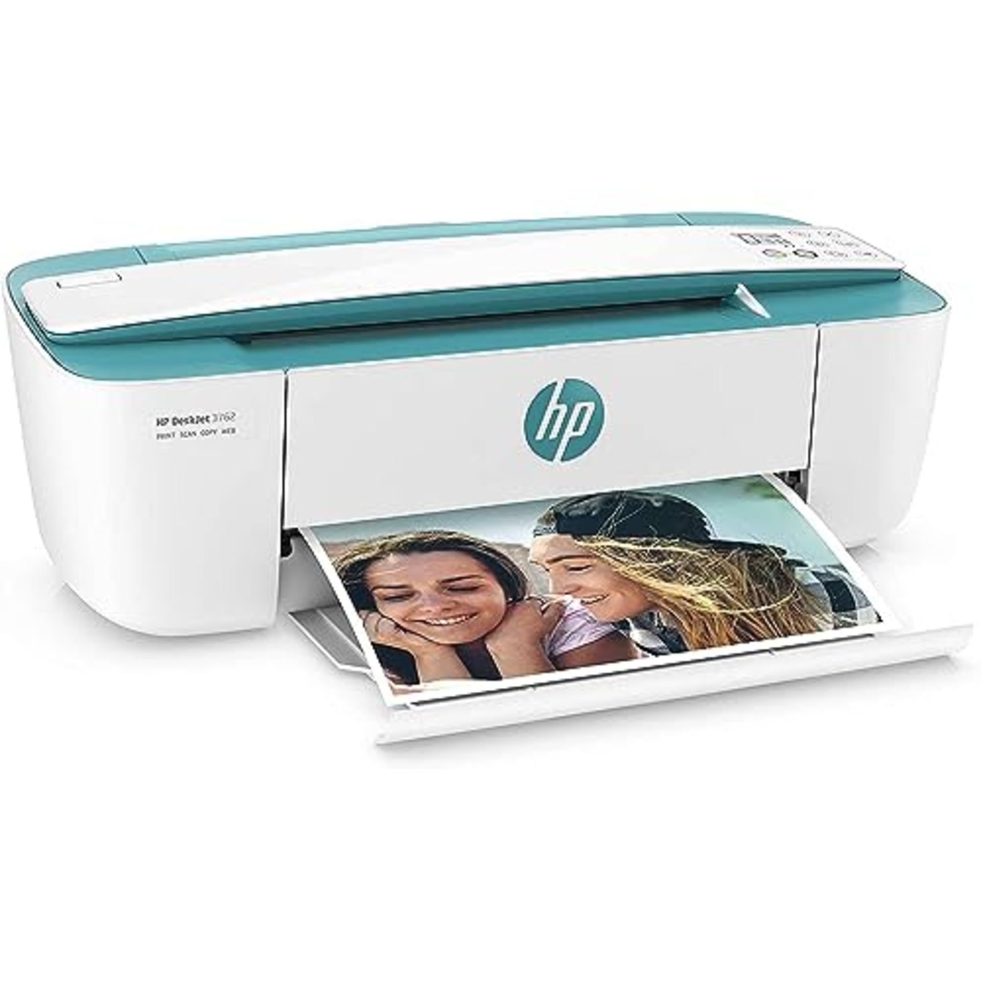 RRP £50.00 HP DeskJet 3762 T8X23B Multifunctional Photo Printer A4, HP Scroll Scan, Wi-Fi, HP Sma