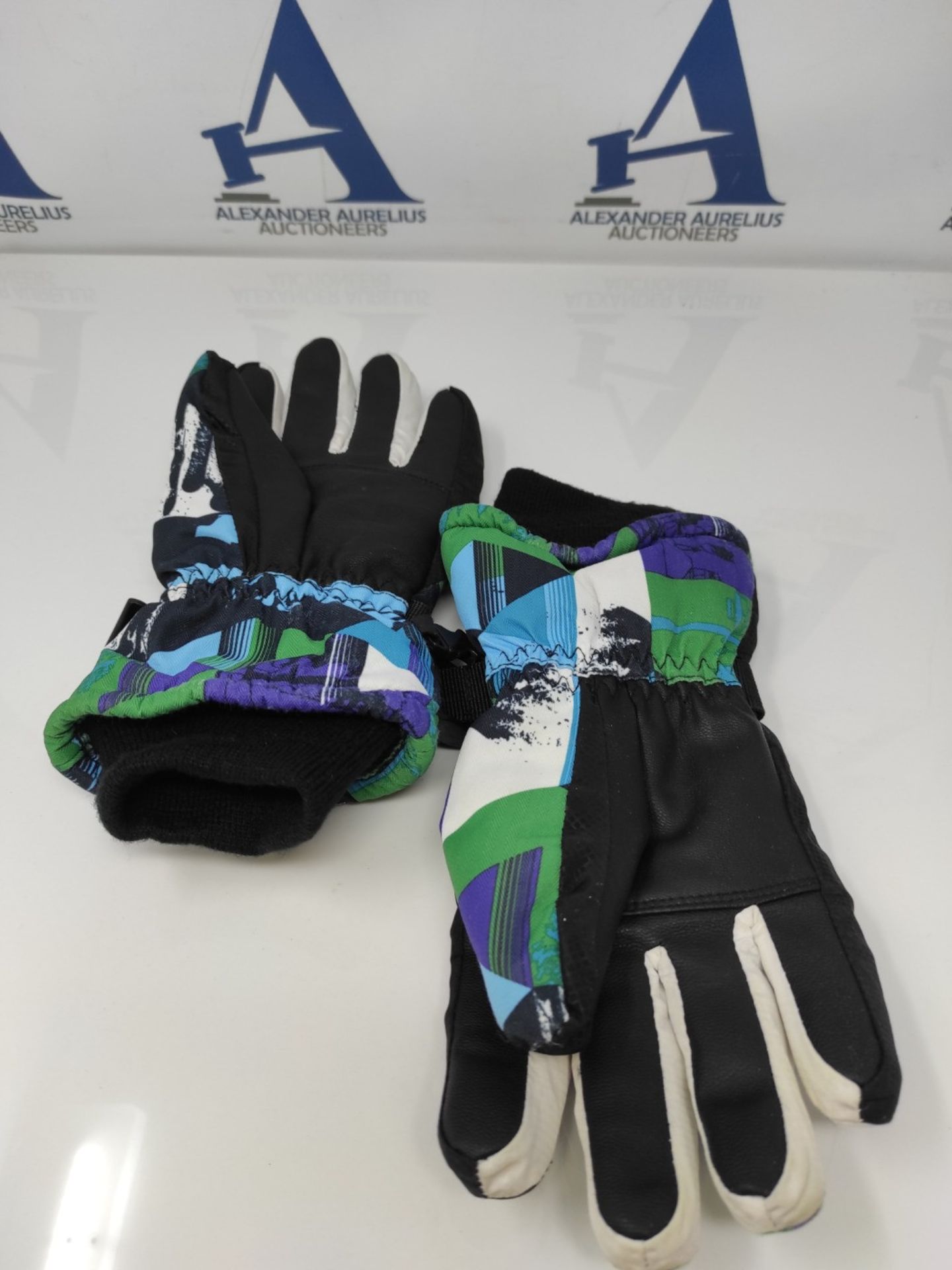 coskefy gloves children winter ski gloves boys girls waterproof fleece cycling gloves - Image 2 of 2