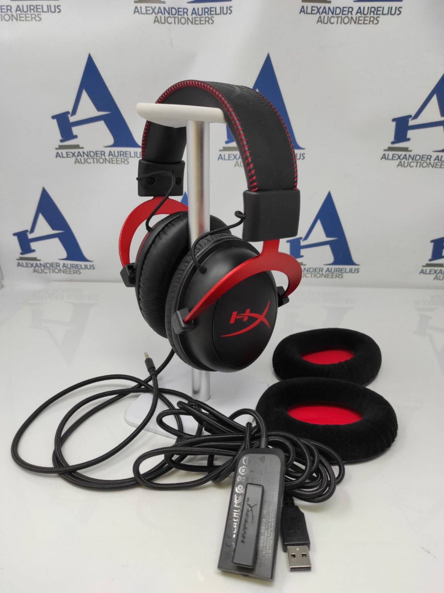 RRP £77.00 HyperX Cloud II - Gaming Headset with Microphone for PC/PS4/Mac, Red - Image 2 of 2