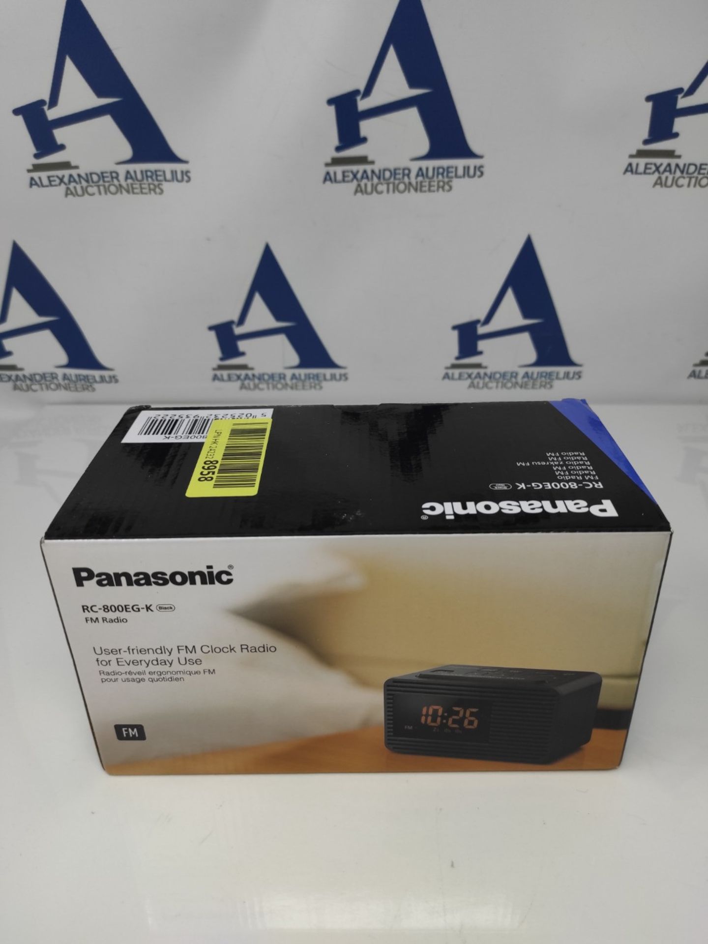 Panasonic RC-800EG-K Alarm Clock Radio (Snooze Button, Sleep Timer, Favorite Button) B - Image 2 of 3