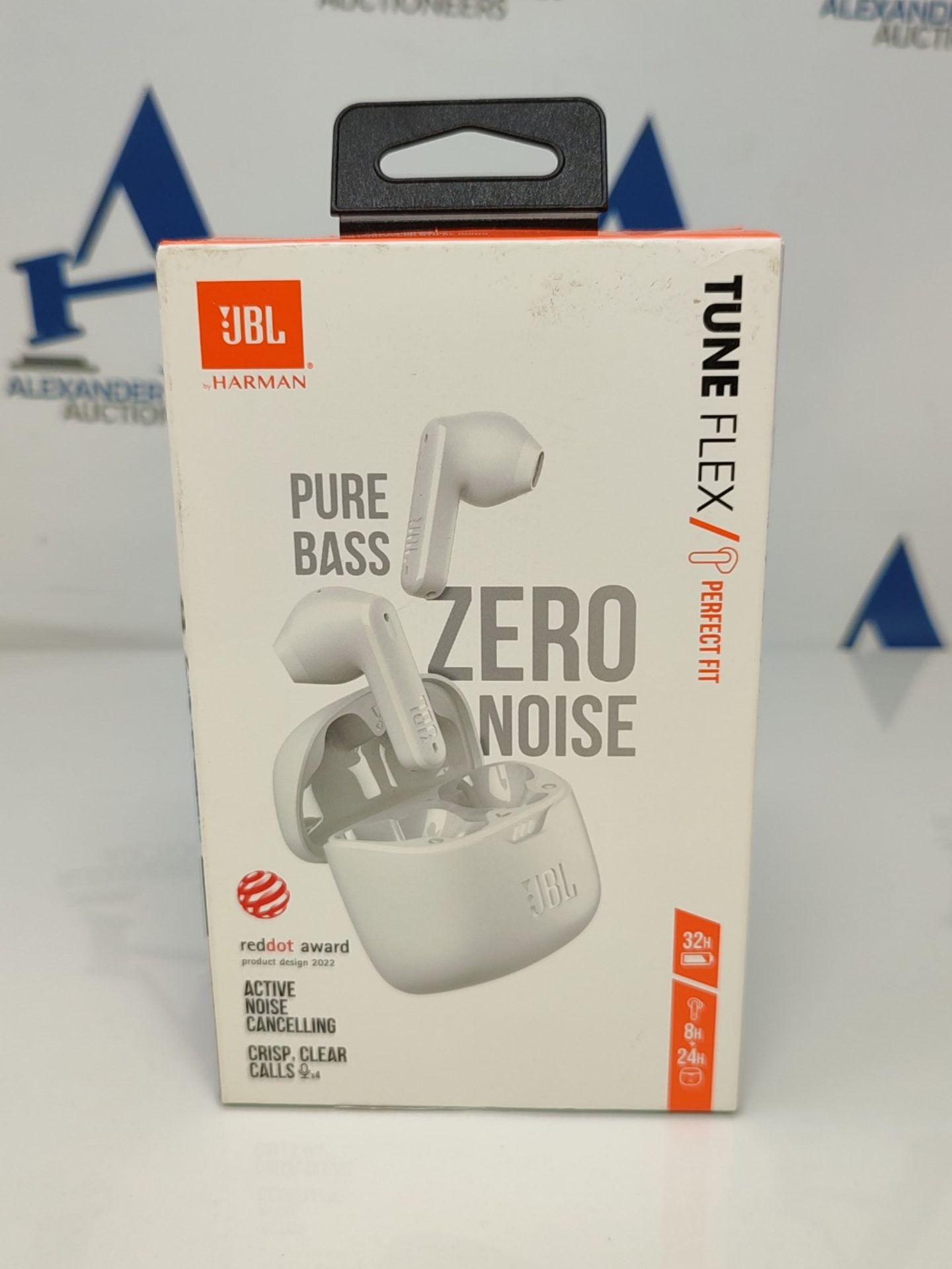 RRP £69.00 JBL Tune Flex TWS White - Wireless earbuds with noise cancellation - Pure JBL sound - - Image 2 of 3