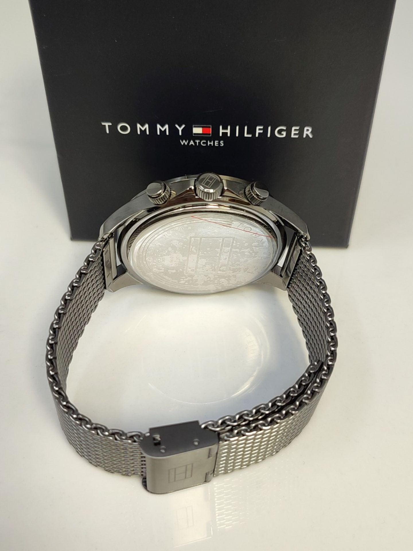 RRP £145.00 Tommy Hilfiger Multi-Dial Quartz Watch for Men with Red Bronze Stainless Steel Mesh Li - Bild 3 aus 3