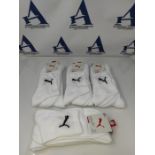 PUMA Unisex Short Crew Socks Sport Socks with Terry Sole 12 Pack (White, 43-46)