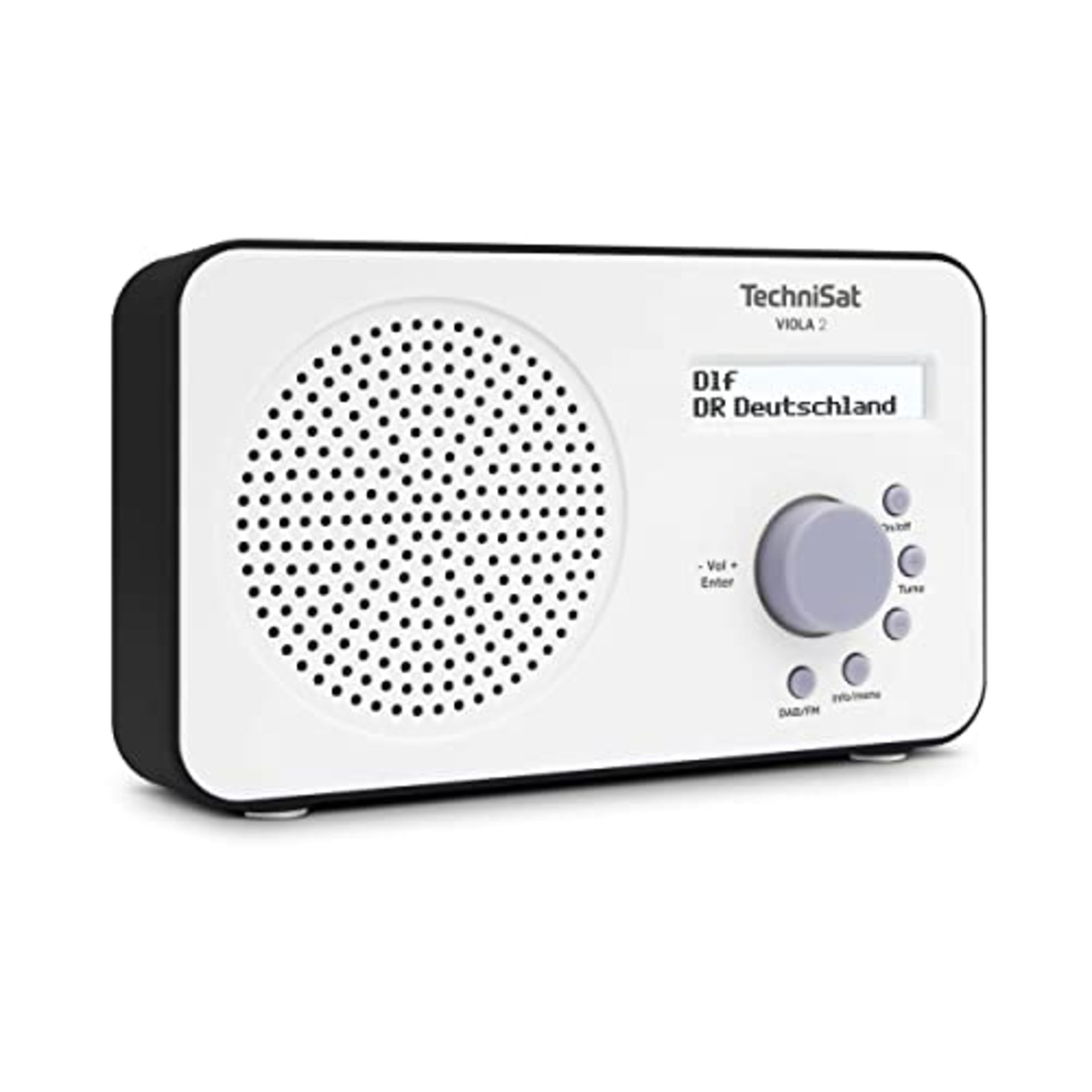 TechniSat VIOLA 2 - portable DAB radio (DAB+, FM, speaker, headphone jack, two-line di