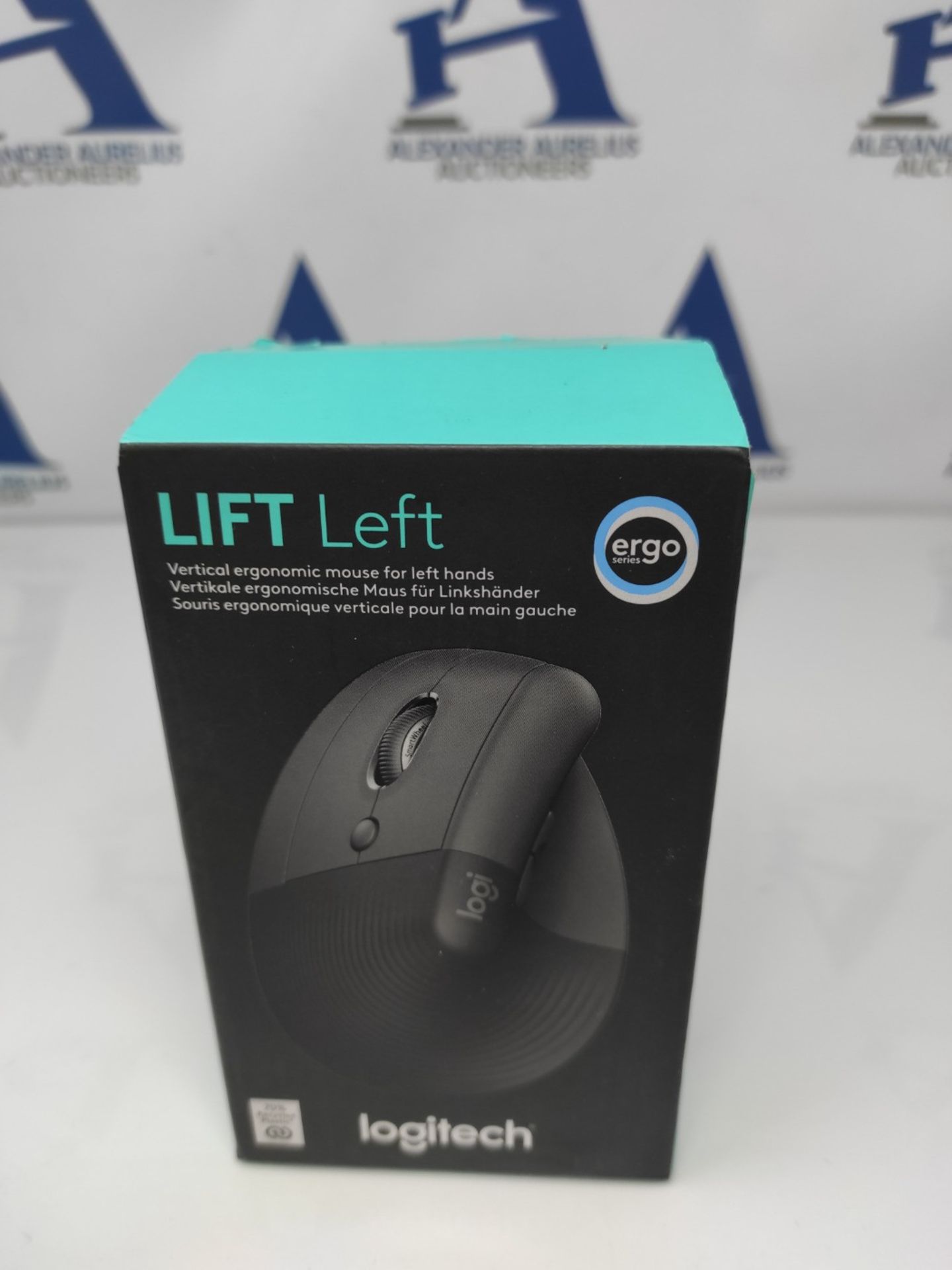 RRP £62.00 Logitech Lift Left Vertical Ergonomic Mouse, for Left-handed users, Wireless, Bluetoot - Image 2 of 3