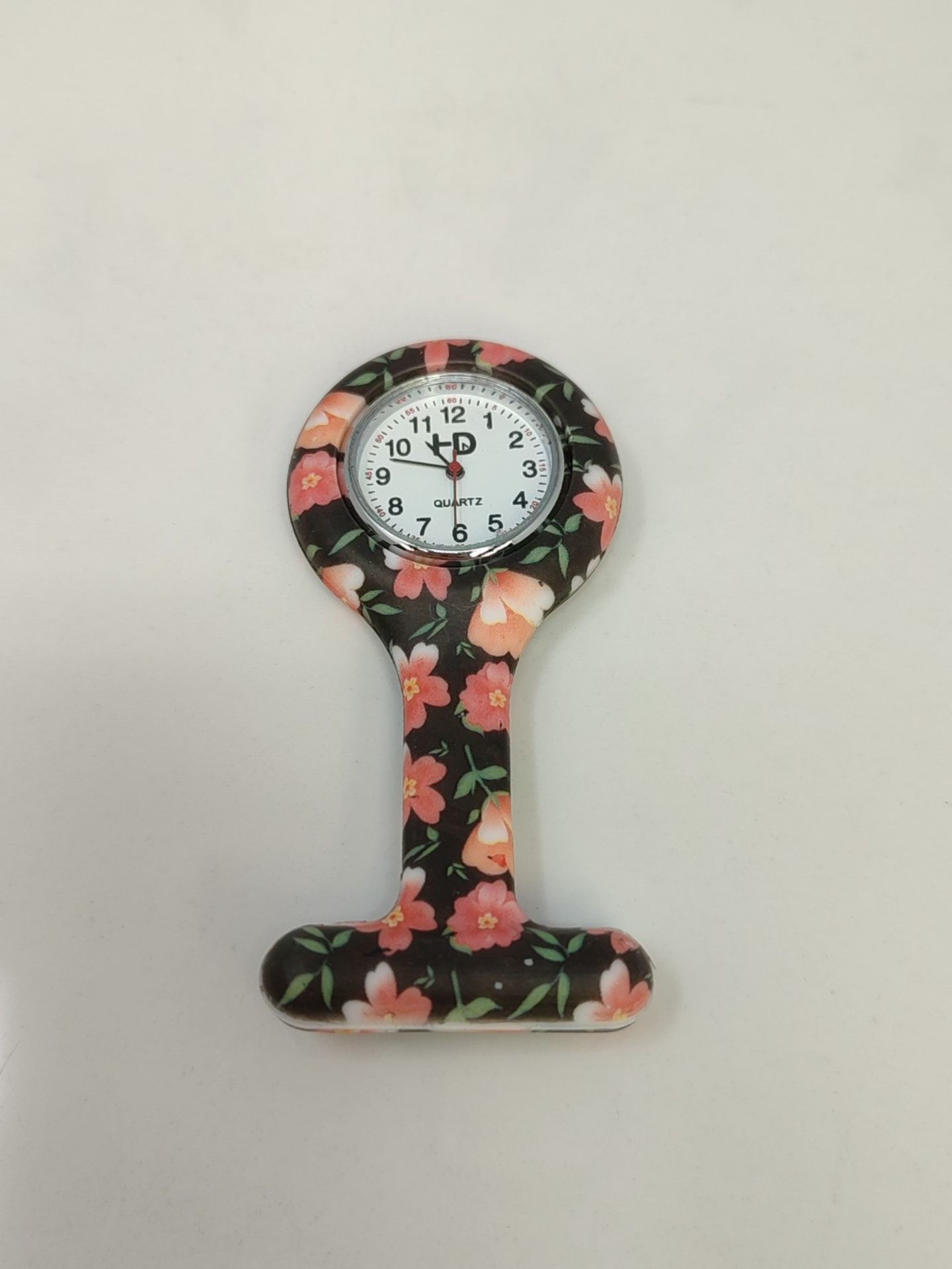 Boolavard® TM Sisters Watch Brooch Watch for Lab Coat, colorful, multicolored - Image 2 of 2