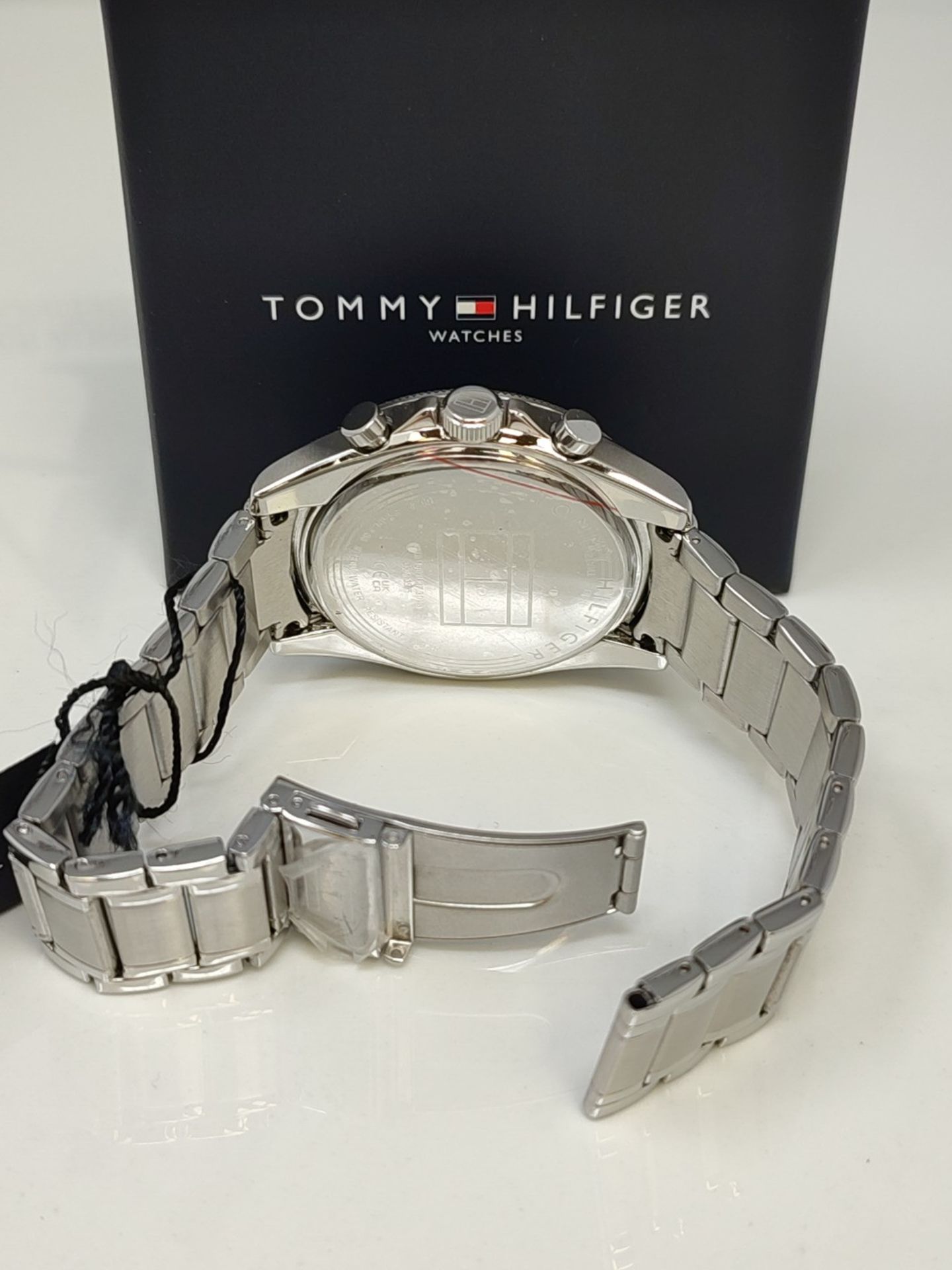 RRP £118.00 Tommy Hilfiger Analog Multifunction Quartz Watch for Men with Silver Stainless Steel B - Image 3 of 3