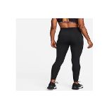 NIKE DM7278-010 W NK One DF HR TGHT Women's Leggings Black White Size M