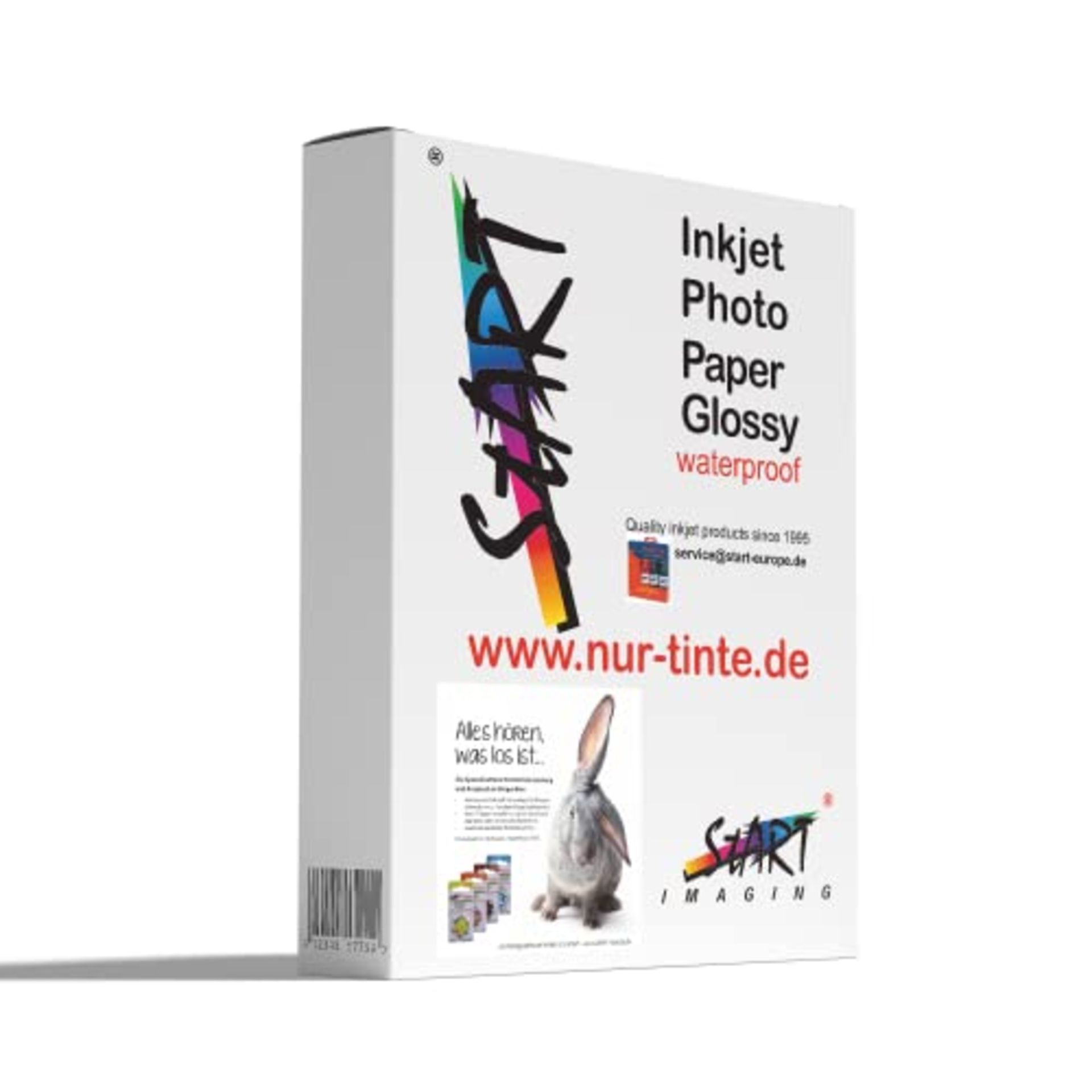 100 sheets of DIN A4 230 g/m² glossy photo paper for inkjet printers, ultra-thin, ins