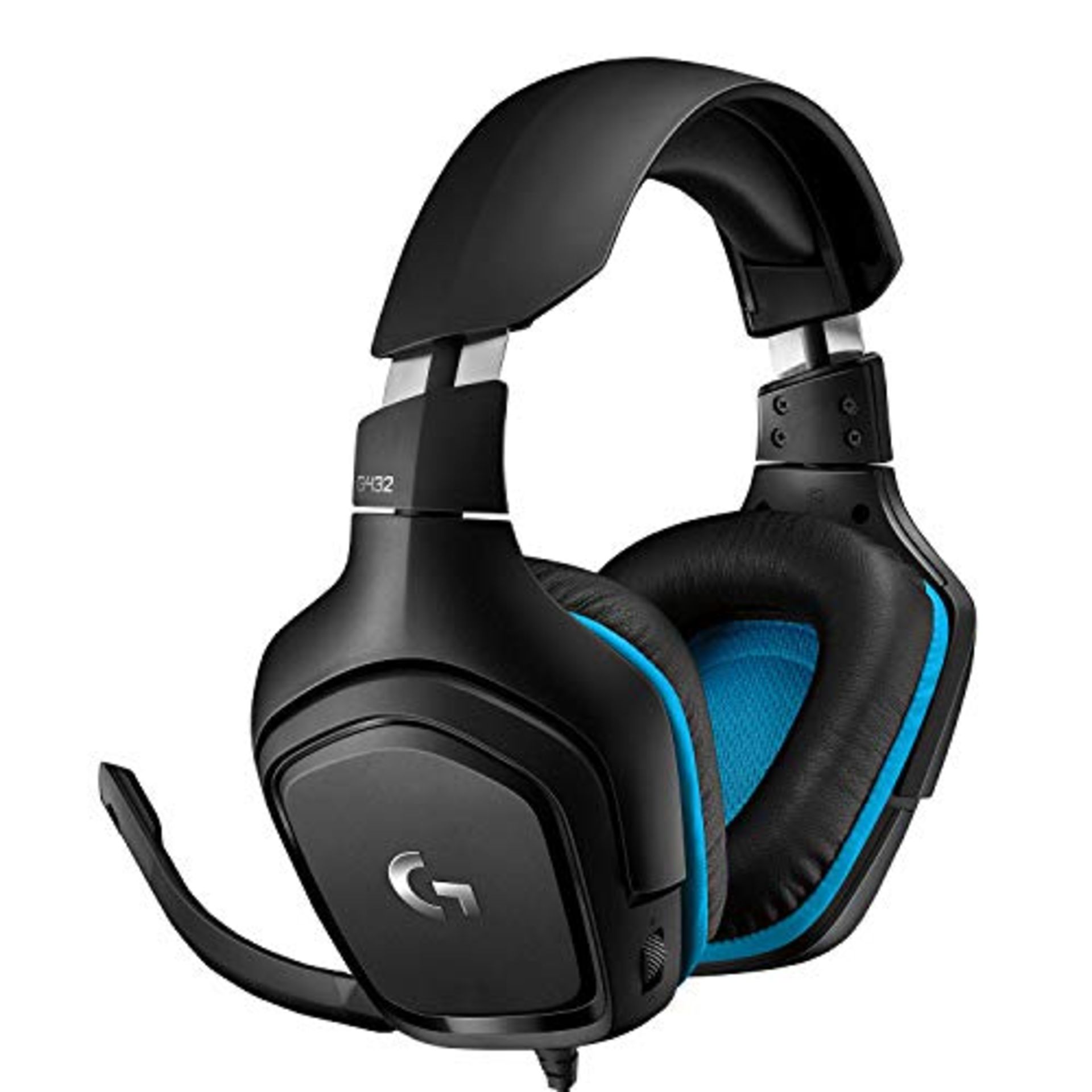 Logitech G G432 Wired Gaming Headset, Surround Sound 7.1, DTS: X 2.0, 50 mm Drivers, U