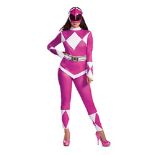 RRP £72.00 Disguise Women's Pink Ranger Adult Costume, Pink, Large (12-14) US