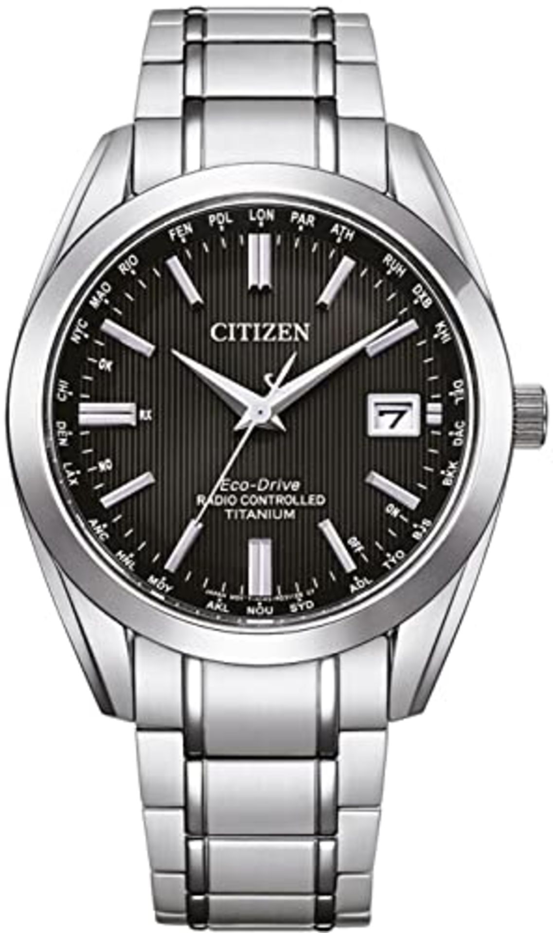 RRP £449.00 Citizen Men's Analog Solar Watch with Titanium Bracelet CB0260-81E