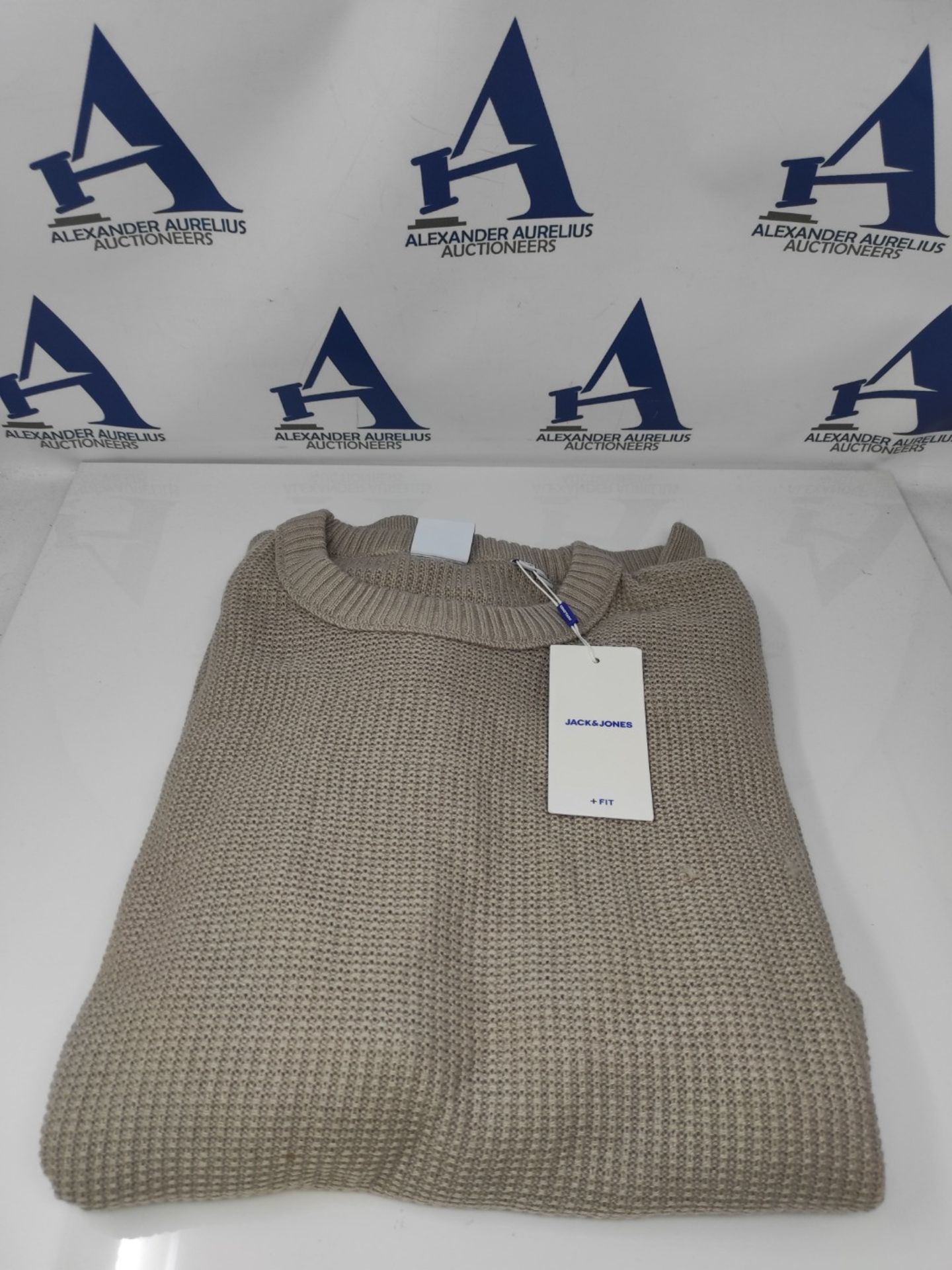 JACK&JONES PLUS Jorkyle Knit Crew Neck Plus Knitted Sweater, Atmosphere, XXXL Men - Image 2 of 3