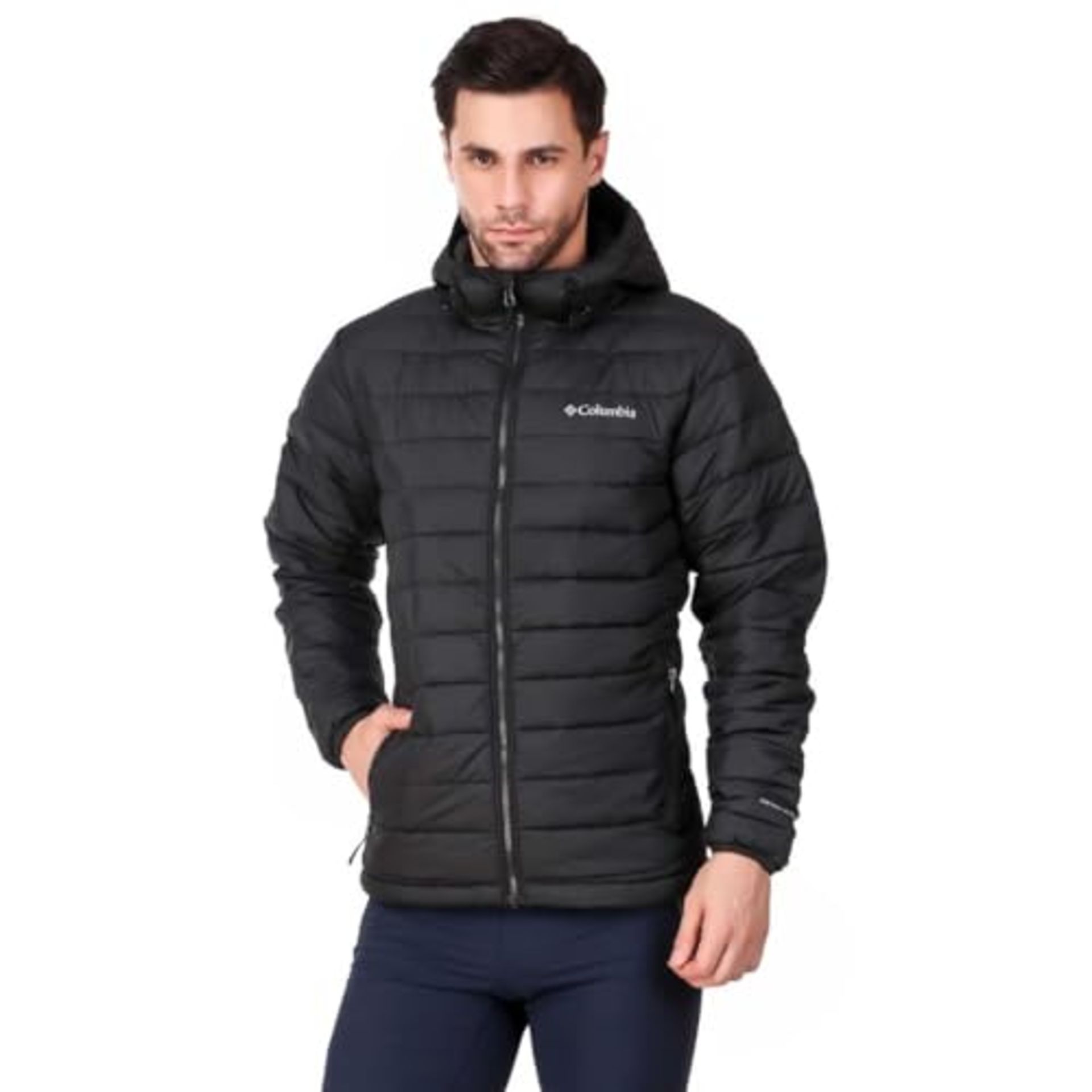 RRP £91.00 Columbia Powder Lite Hooded Jacket Puffer Jacket with Hood for Men