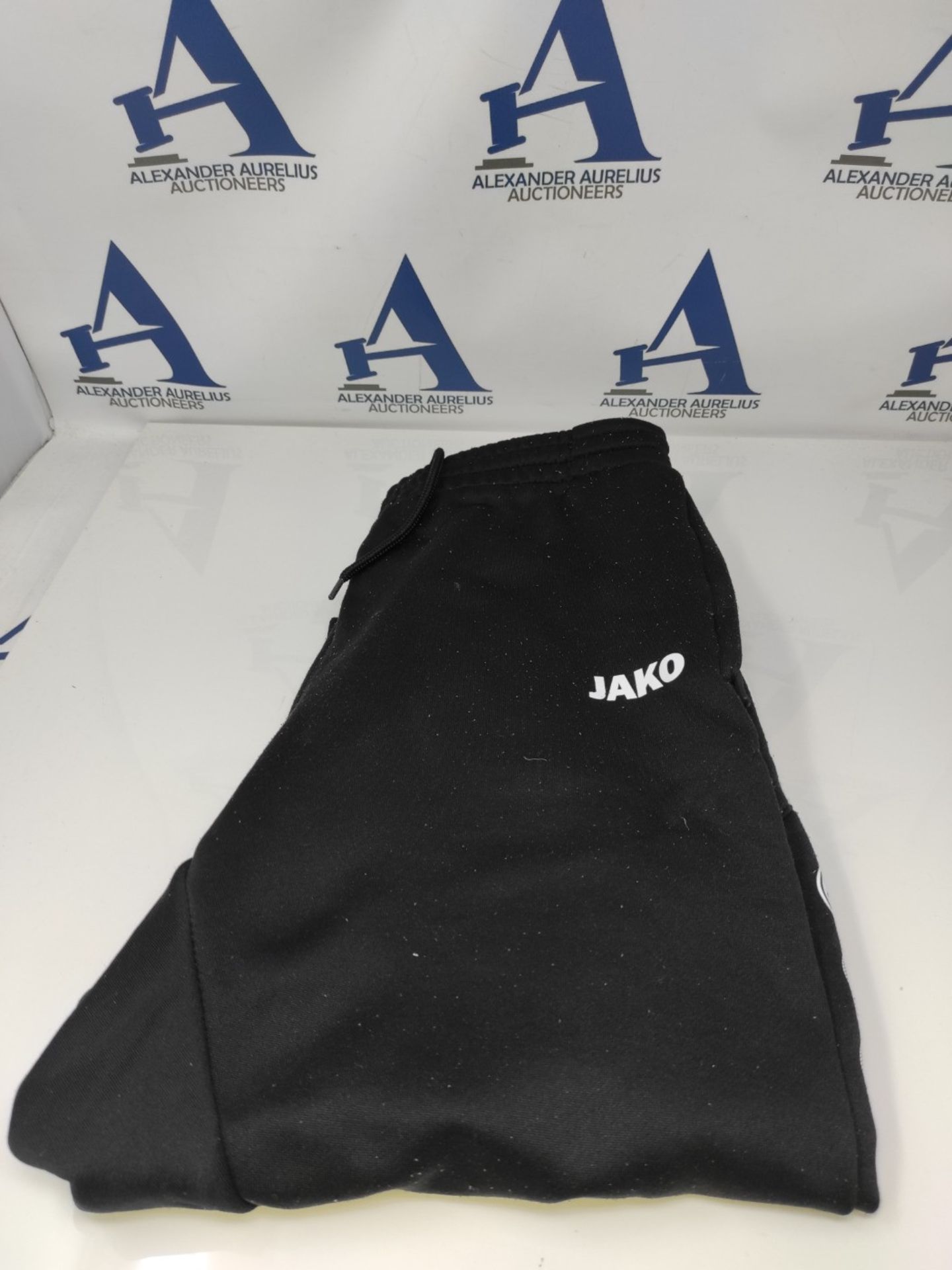 JAKO Men's Training Pants Active Black/White L I Men's Long Sports Pants with Elastic - Image 2 of 3