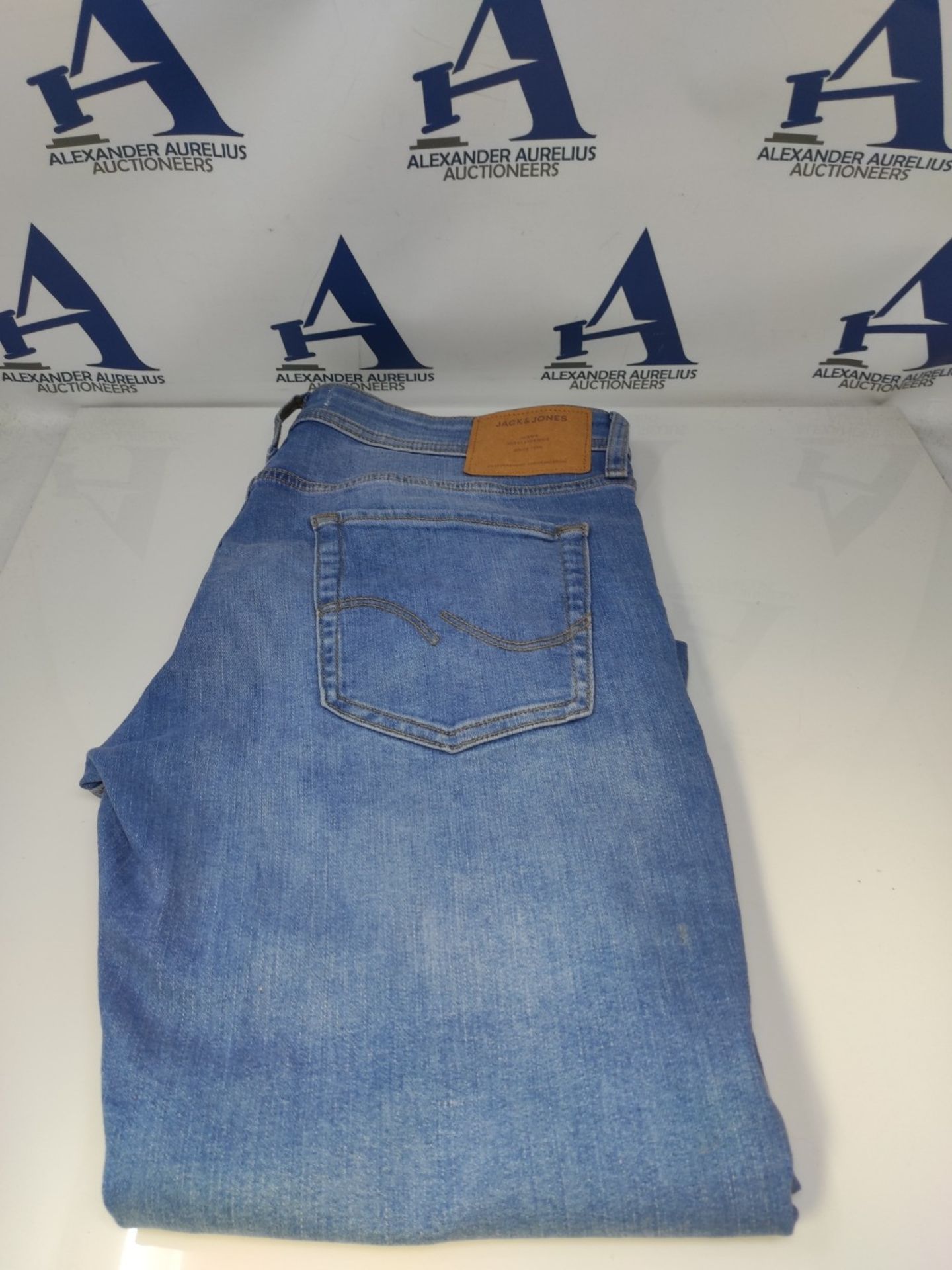 JACK & JONES Men's Slim Fit Jeans Glenn Original SBD 805, Denim Blue, 32W x 32L - Bild 2 aus 3