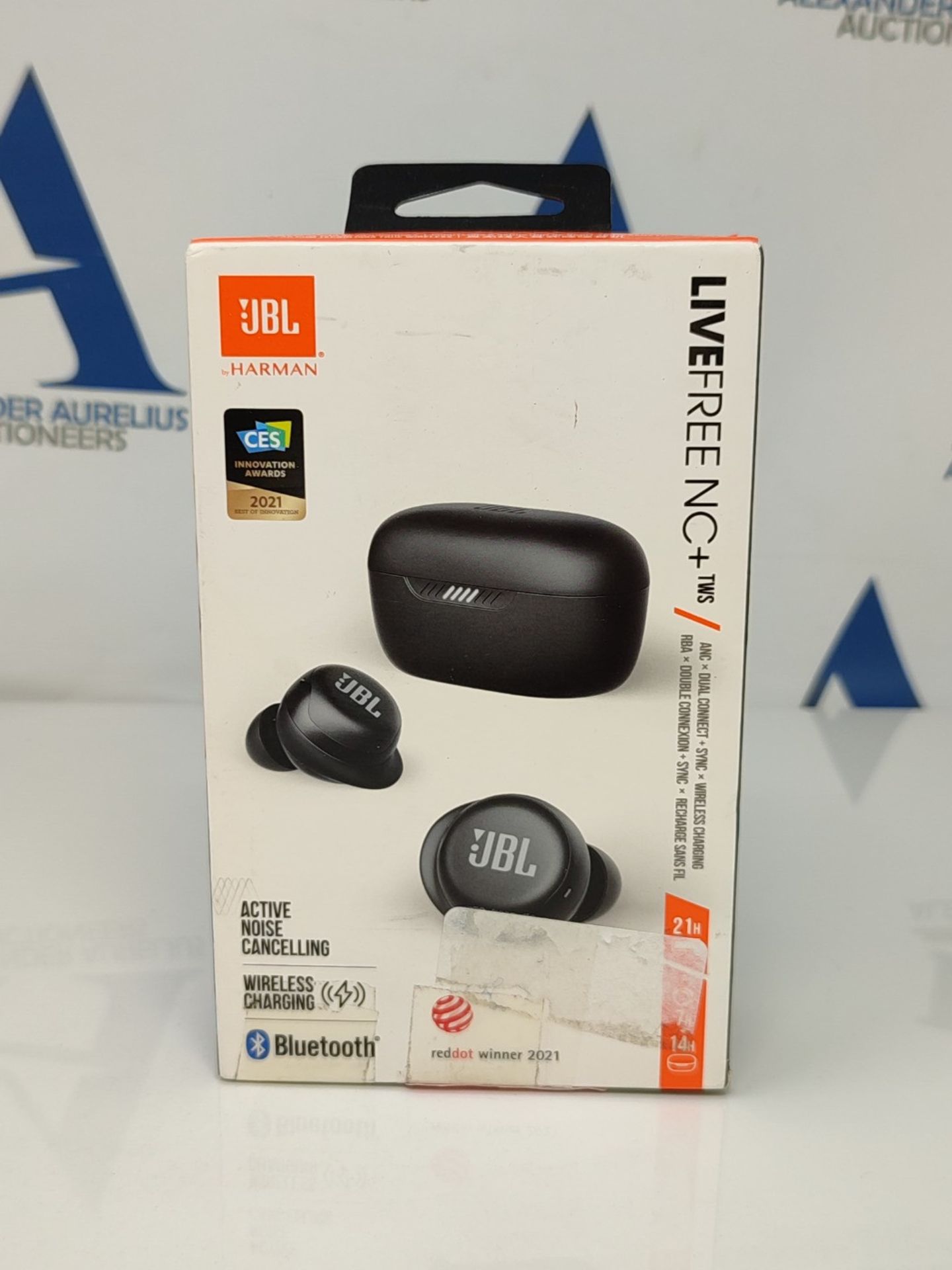 RRP £134.00 JBL Live Free NC+ TWS - Wireless in-ear headphones with noise cancelling in black - Up - Image 2 of 3