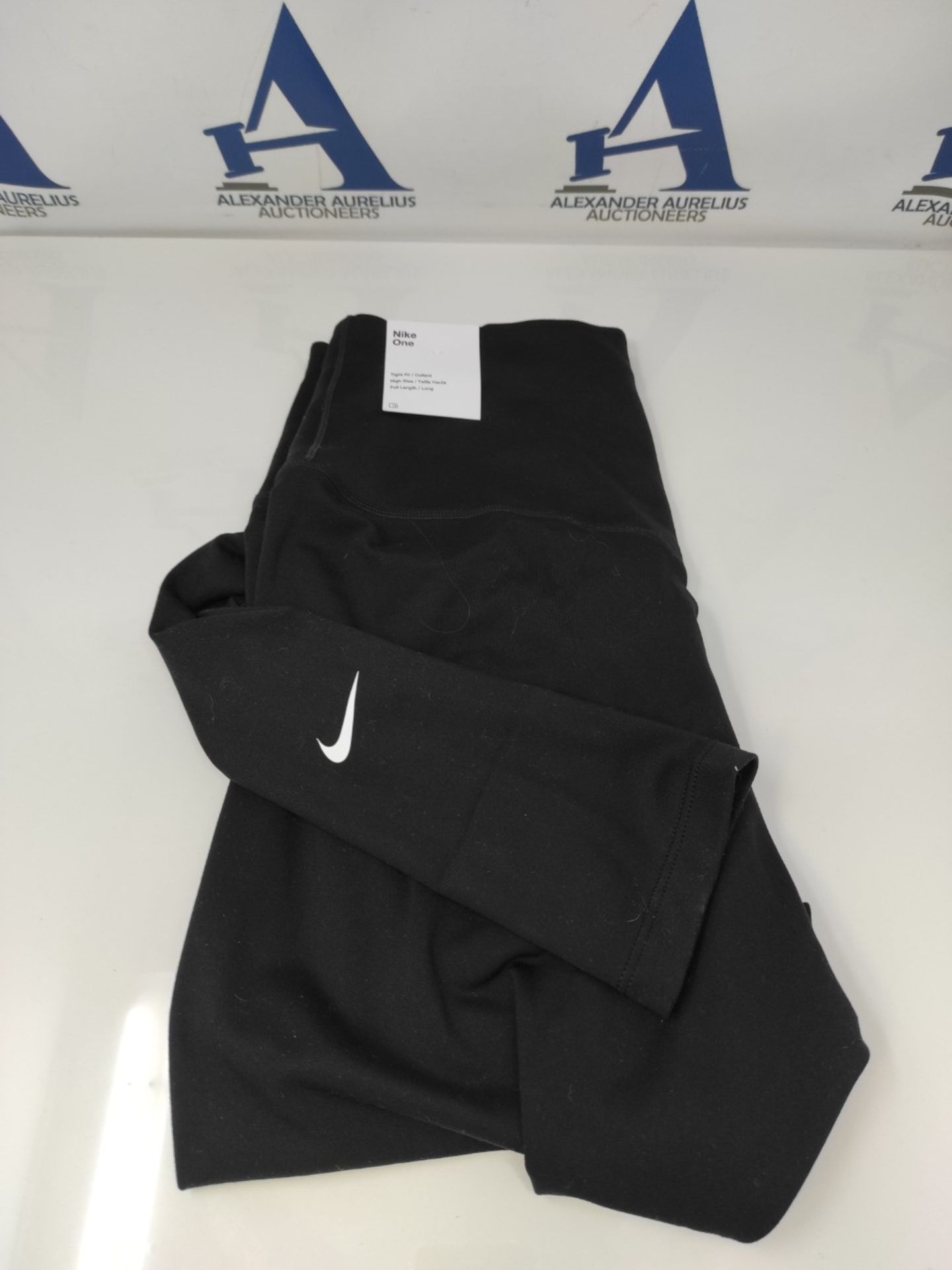 NIKE DM7278-010 W NK One DF HR TGHT Women's Leggings Black White Size M - Image 2 of 3