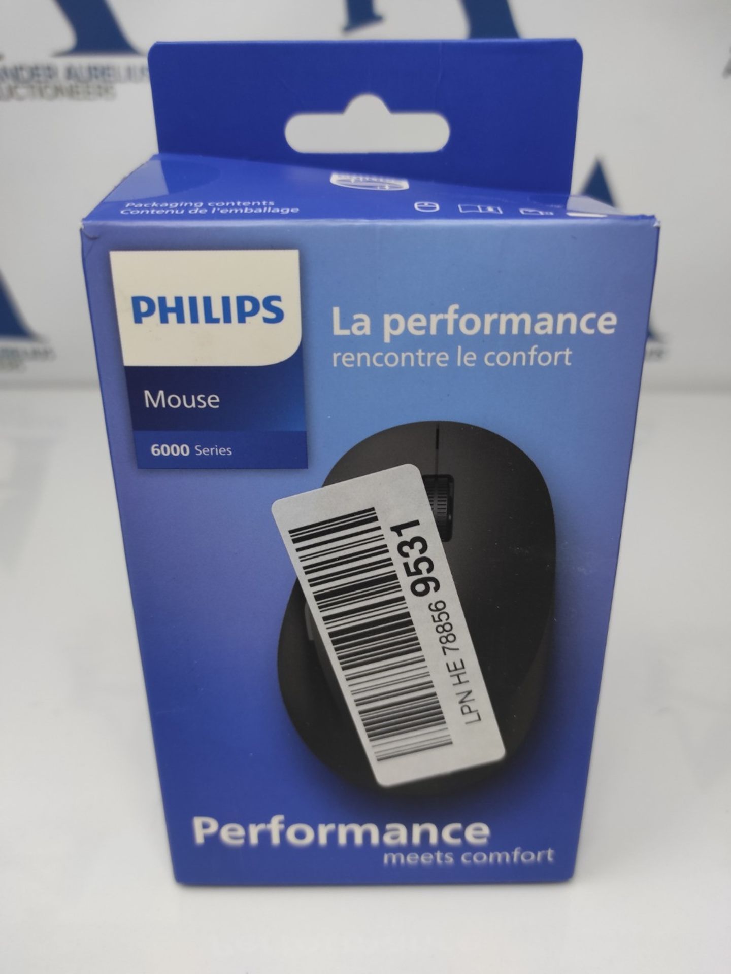 Philips SPK7607 Wireless Mouse - up to 3200 dpi, 2.4 GHz + Bluetooth 3.0/5.0, Silent C - Image 2 of 3