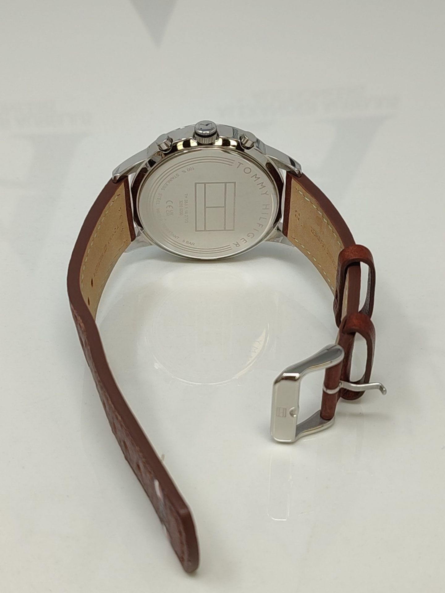 RRP £119.00 Tommy Hilfiger Multi Dial Quartz Watch for Men with Light Brown Leather Strap - 179162 - Image 3 of 3