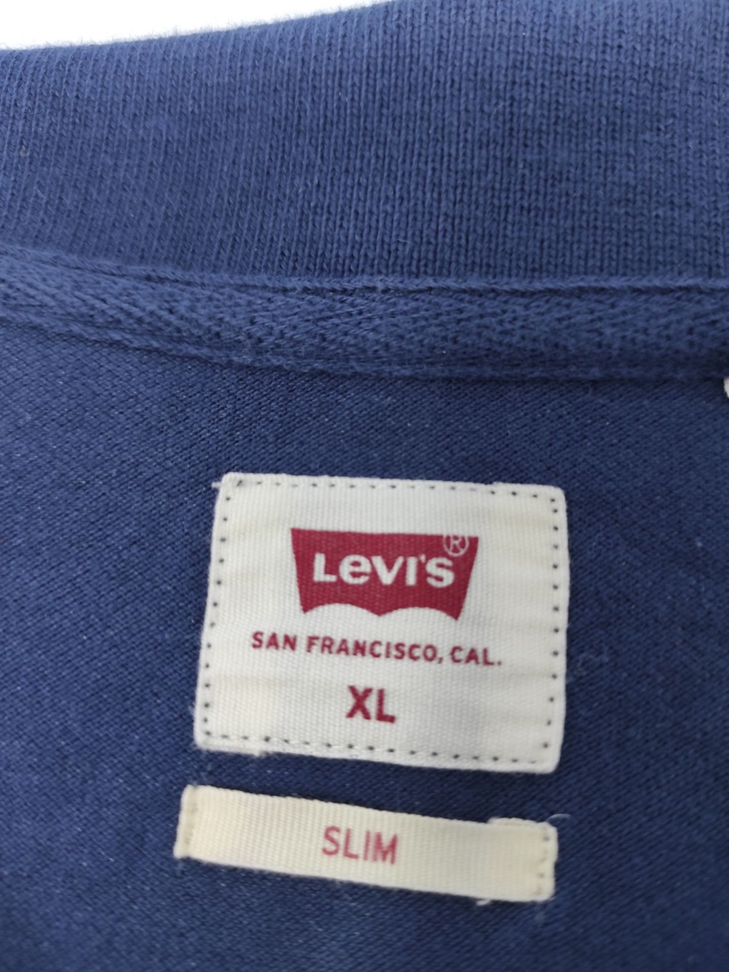 Levi's Slim Housemark Polo, Men's Polo, Naval Academy, XL - Image 3 of 3