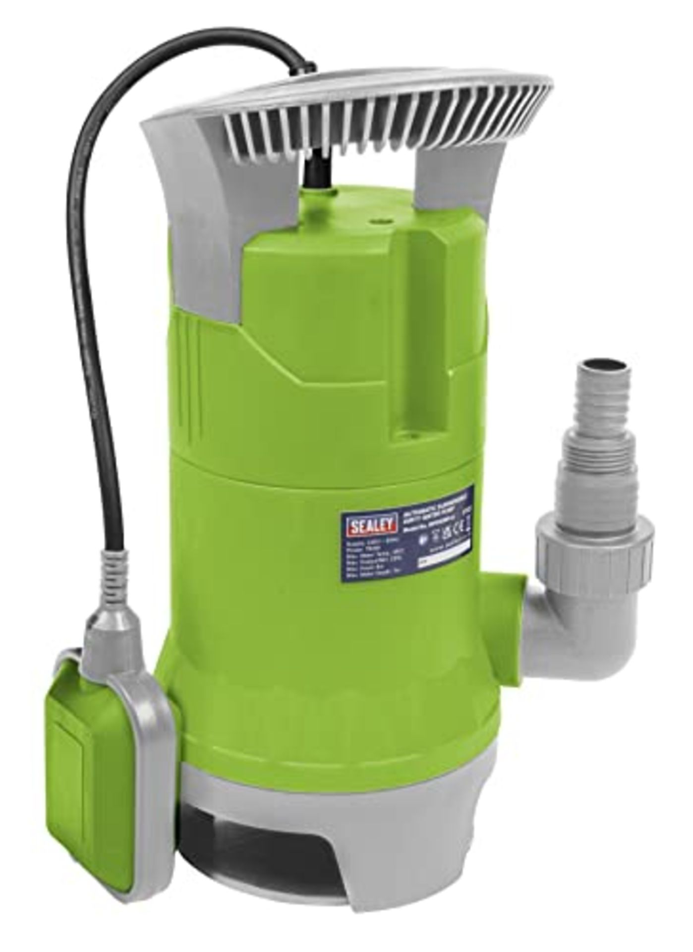 RRP £88.00 Sealey Wpd235P Submersible Dirty Water Pump Automatic 225Ltr/Min 230V