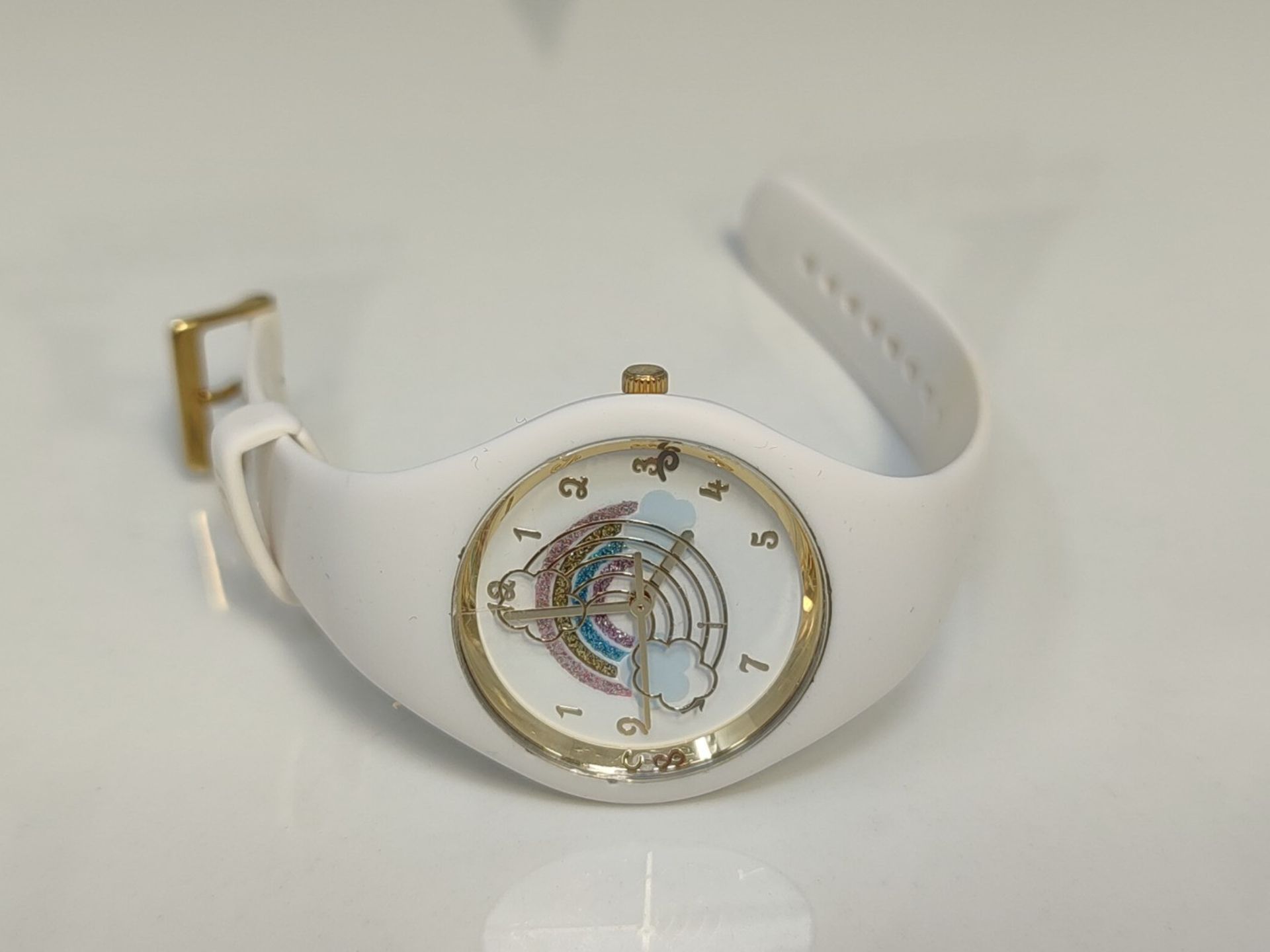 RRP £53.00 ICE-WATCH - Ice Fantasia Rainbow White - White Watch for Girls with Silicone Strap - 0 - Image 2 of 3